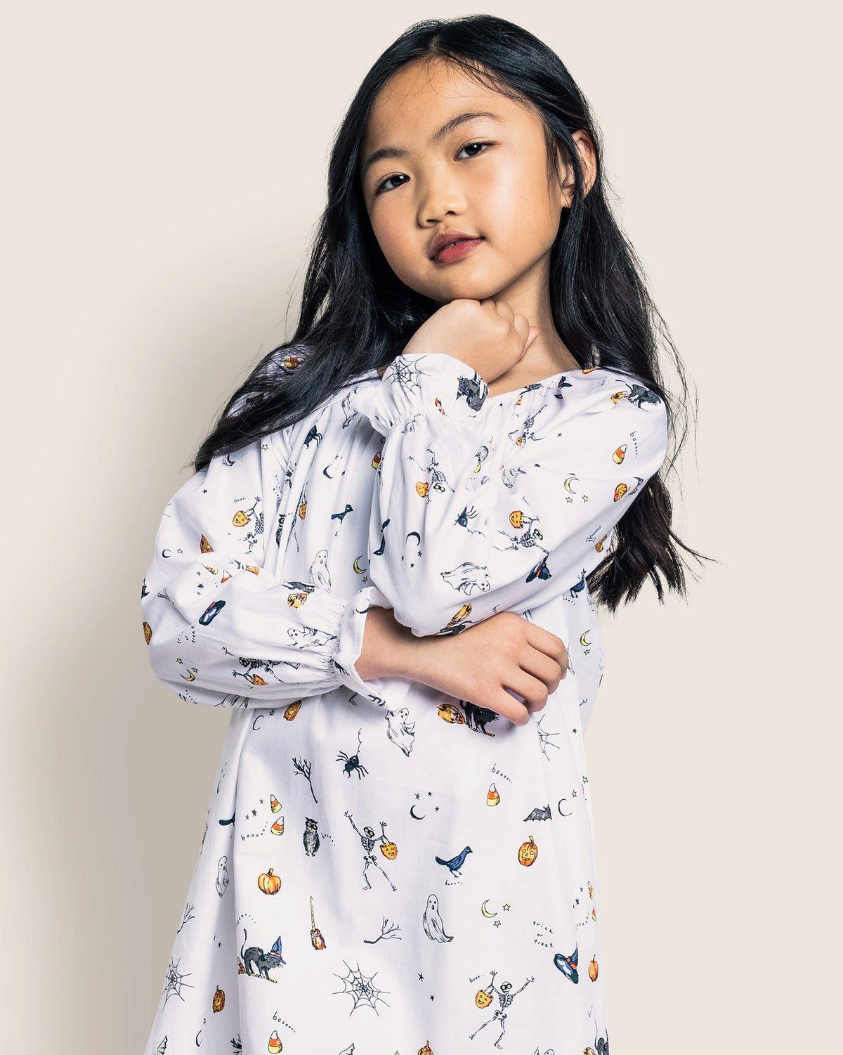 Girl's Twill Delphine Nightgown in Trick or Treat image number 2