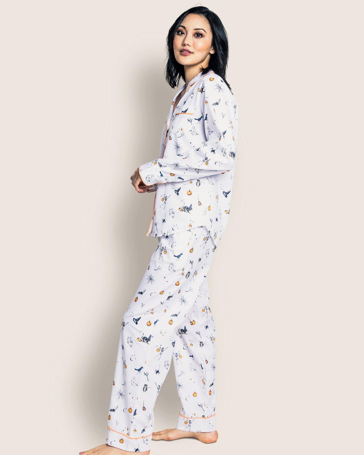 Women's Twill Pajama Set in Trick or Treat image number 2