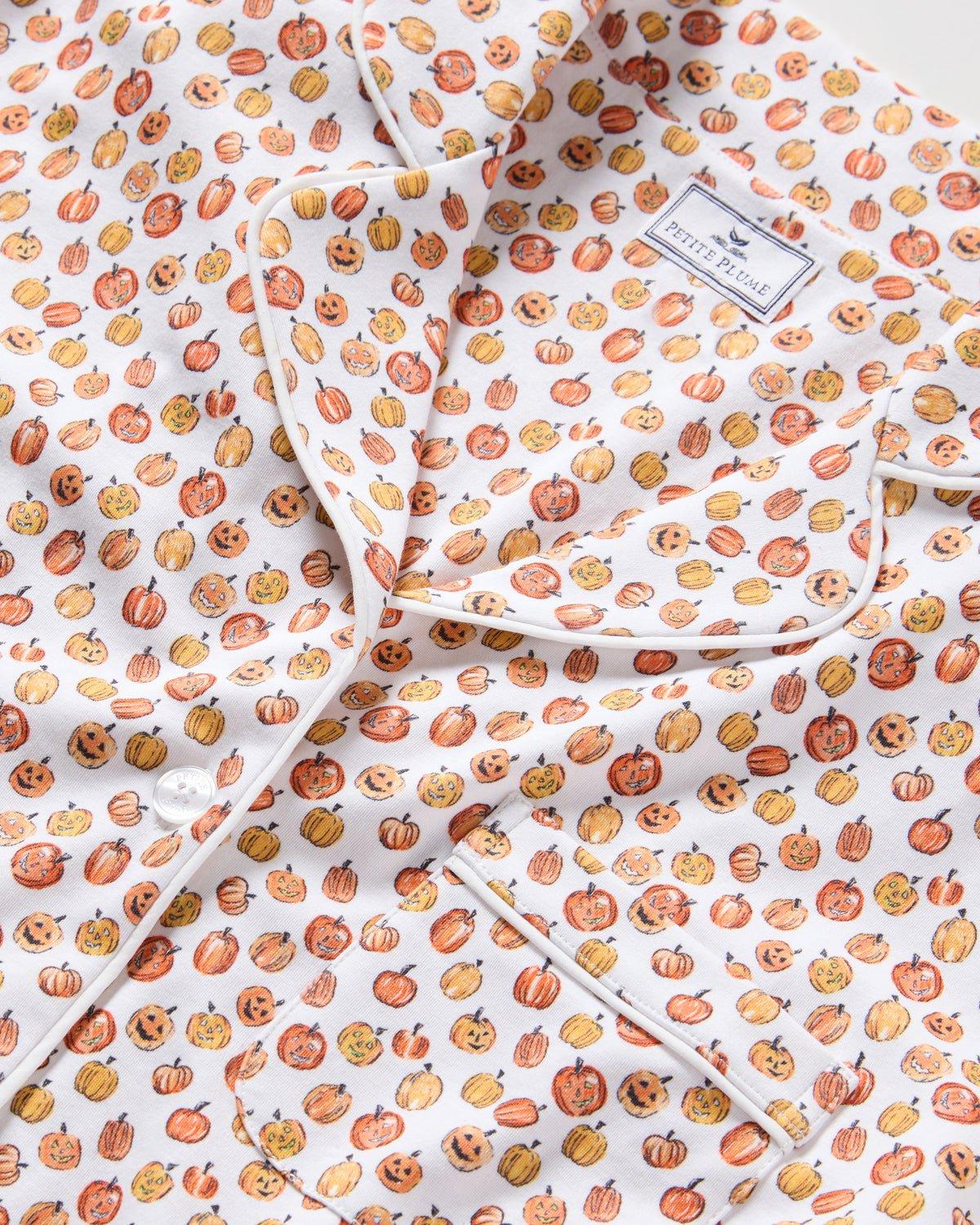 Women's Pima Short Sleeve Short Set in Pumpkin Patch image number 4
