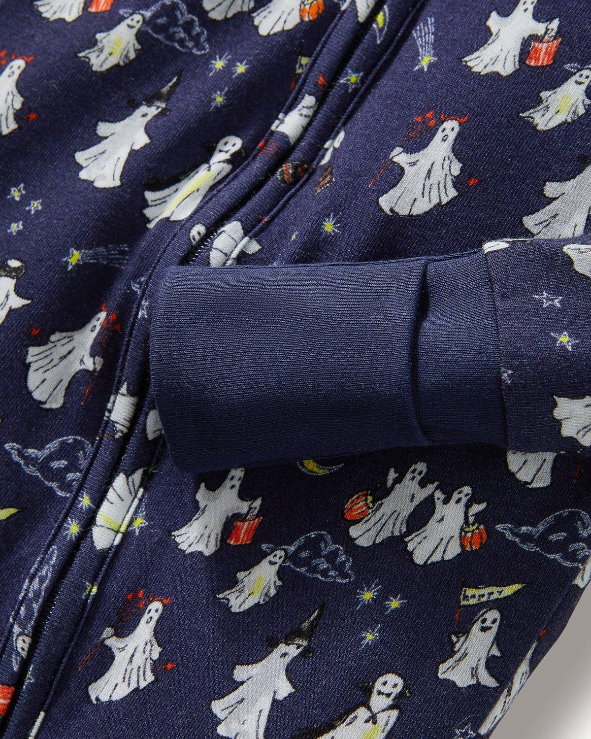 Baby's Pima Peekaboo Romper in Spooky Slumber image number 2