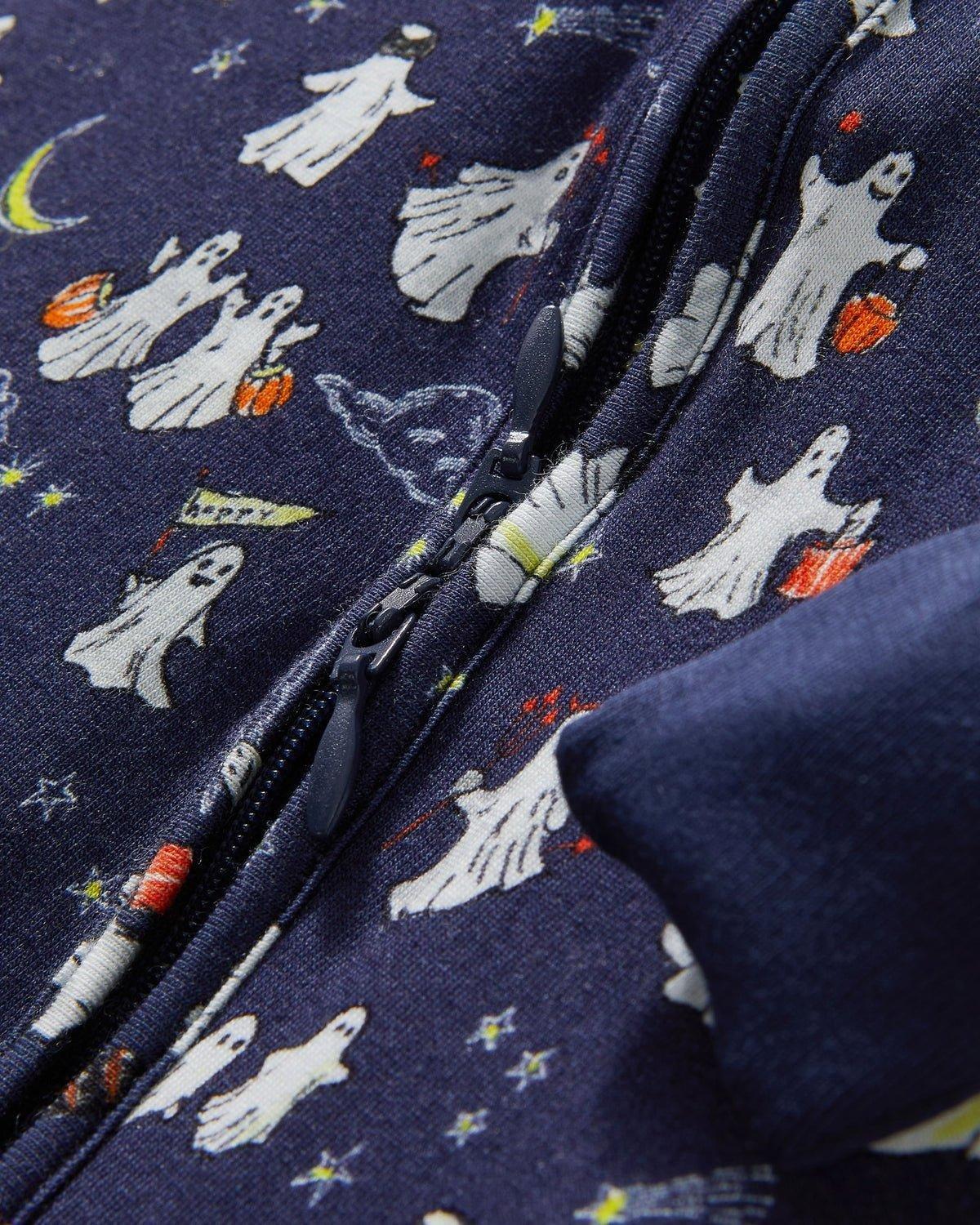 Baby's Pima Peekaboo Romper in Spooky Slumber image number 3