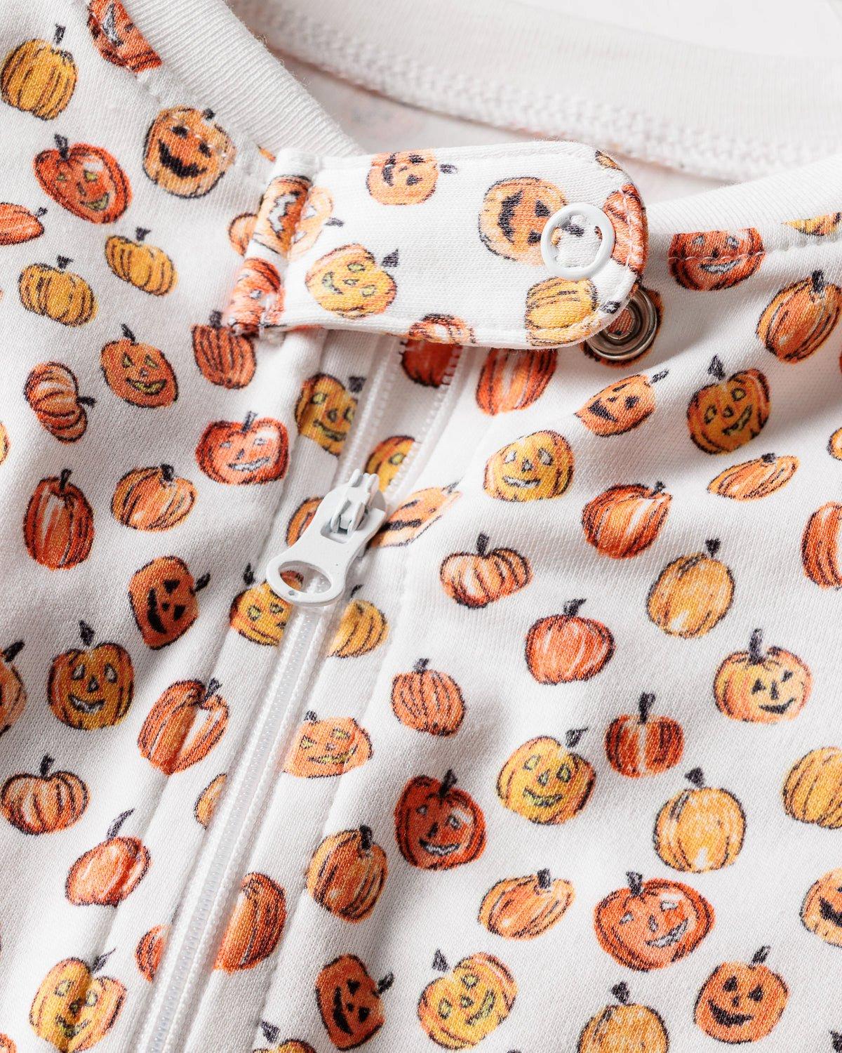 Baby's Pima Romper in Pumpkin Patch image number 1