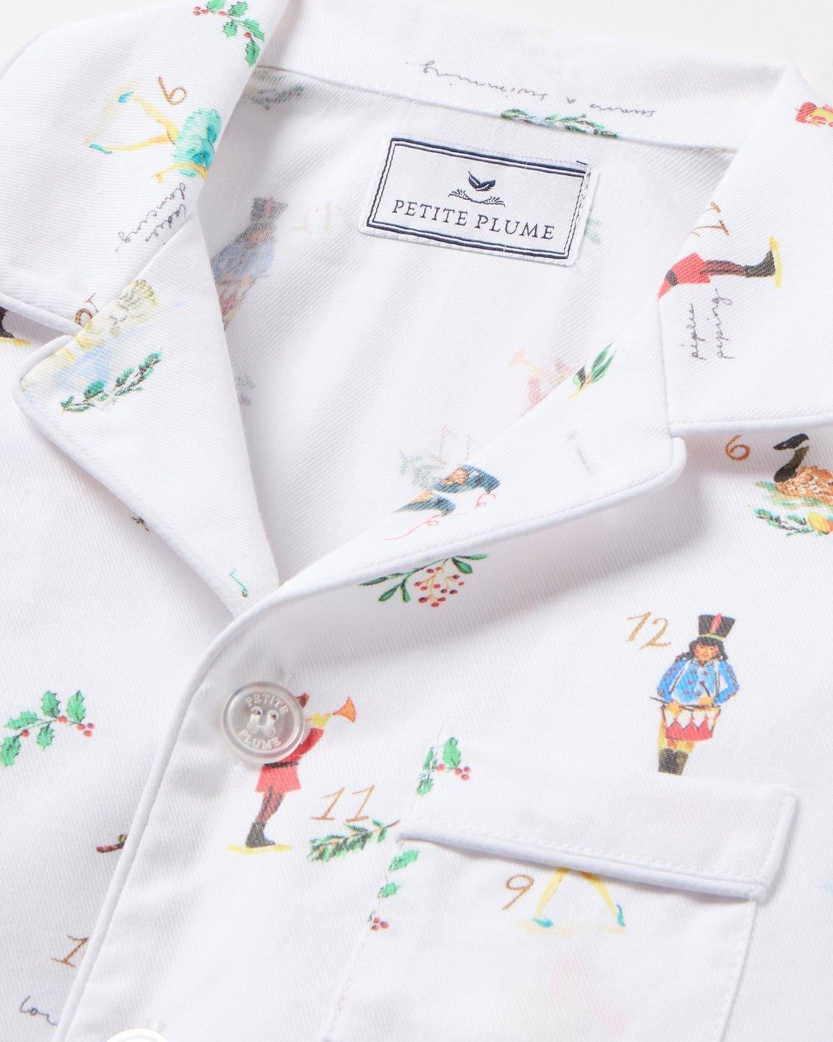 Kid's Twill Pajama Set in 12 Days of Christmas image number 2