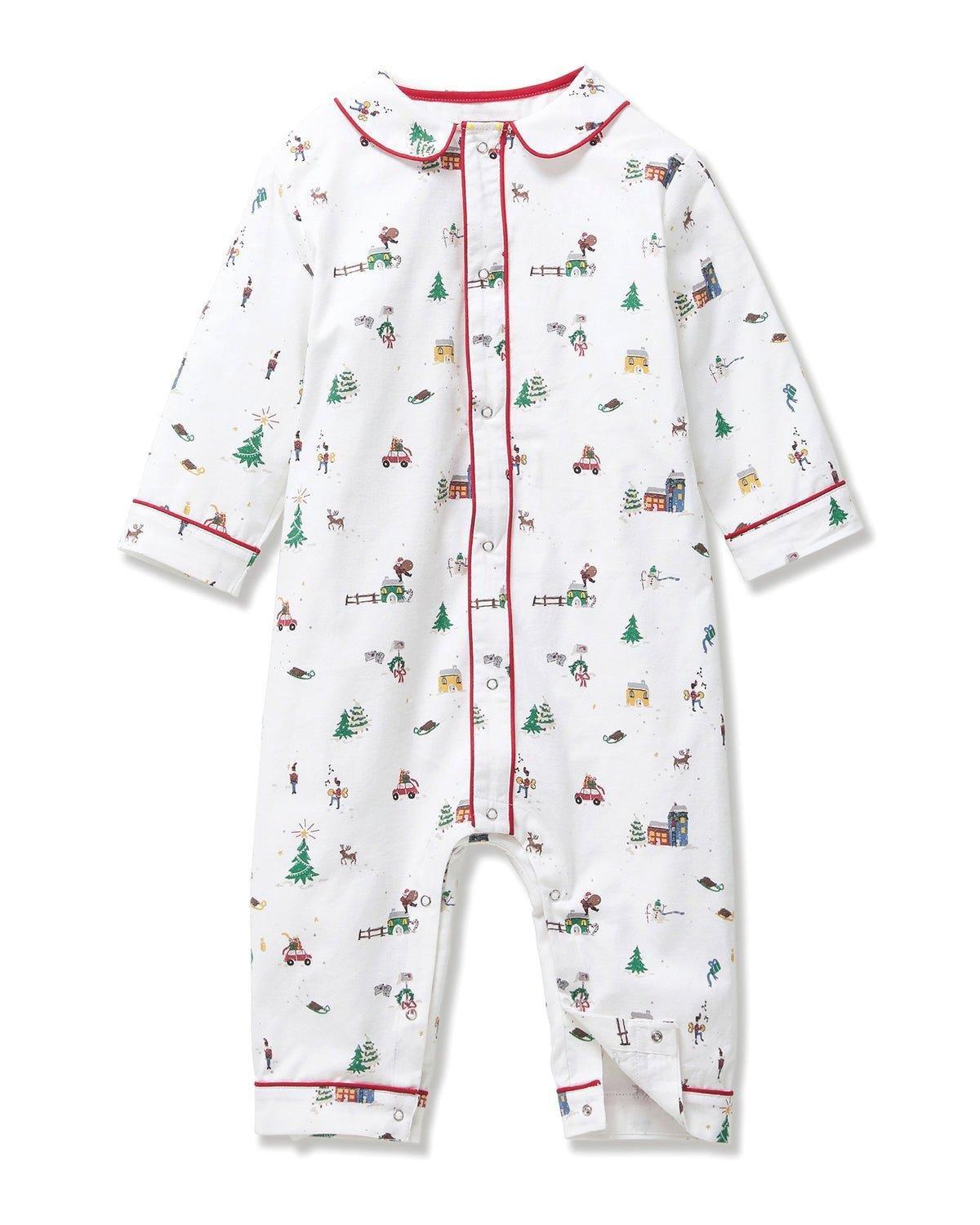 Baby's Twill Cambridge Romper in Holiday Town image number 1