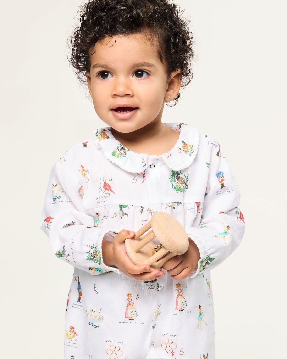 Baby's Twill Madeline Romper in 12 Days of Christmas image number 3
