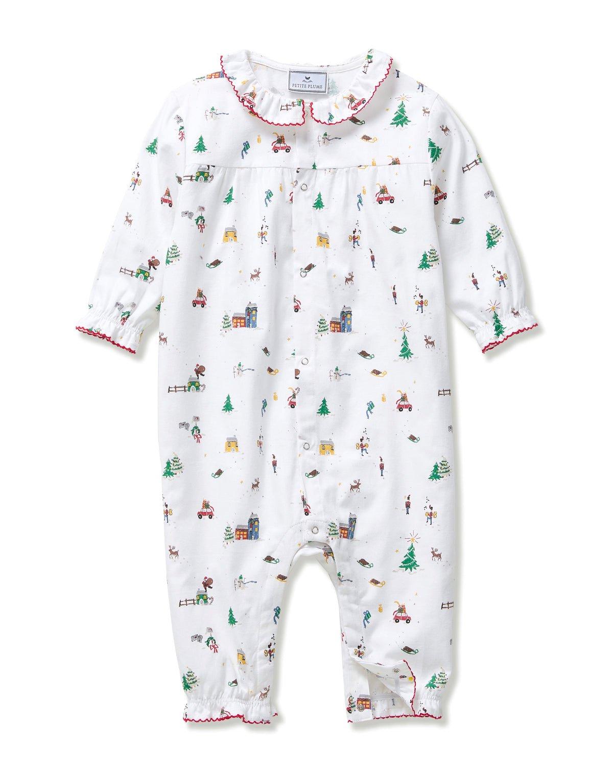 Baby's Twill Madeline Romper in Holiday Town image number 1