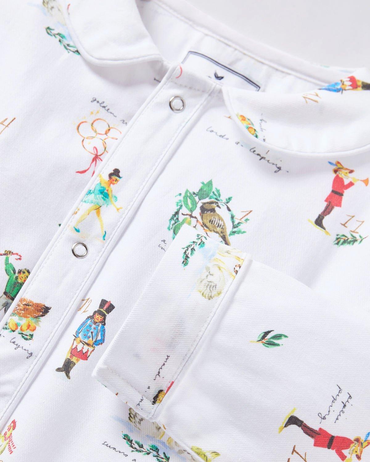 Baby's Twill Cambridge Romper in 12 Days of Christmas image number 4