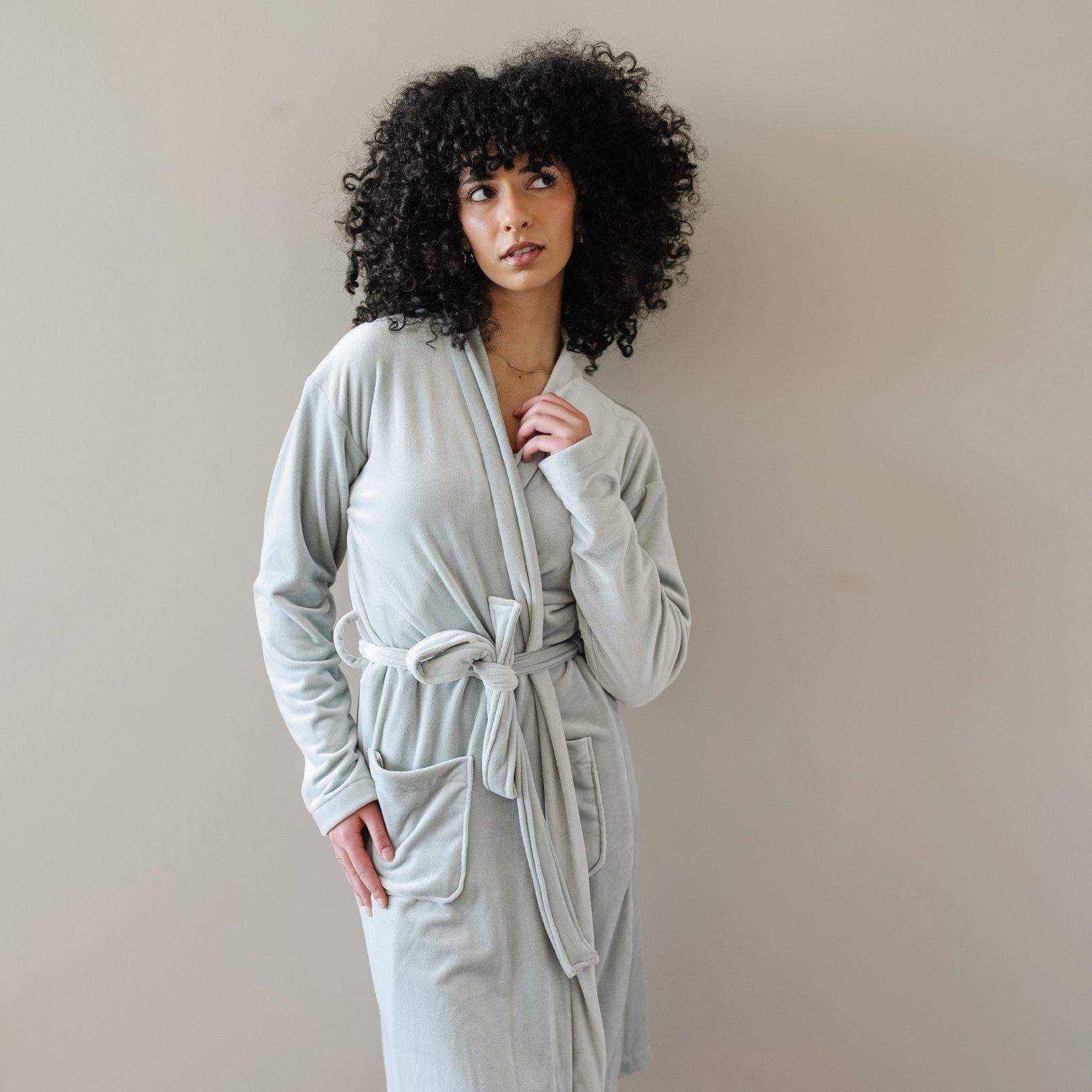 Minky Stretch Luxe Robe in Mirage