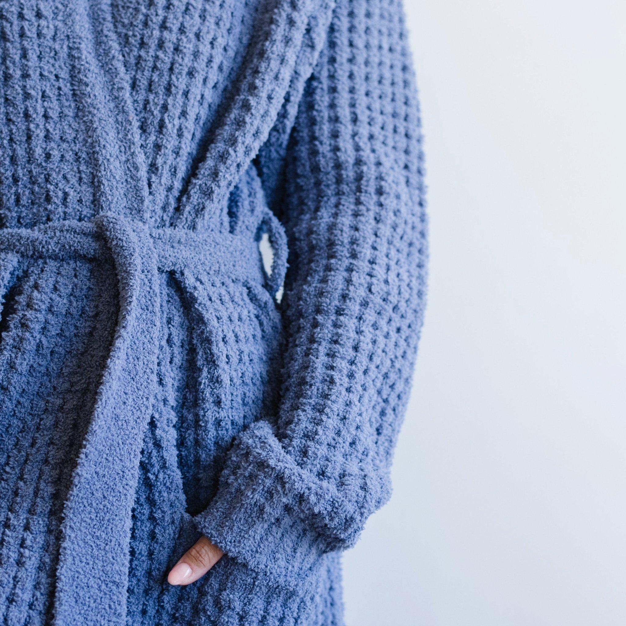 Waffle Knit Robe in Oxford