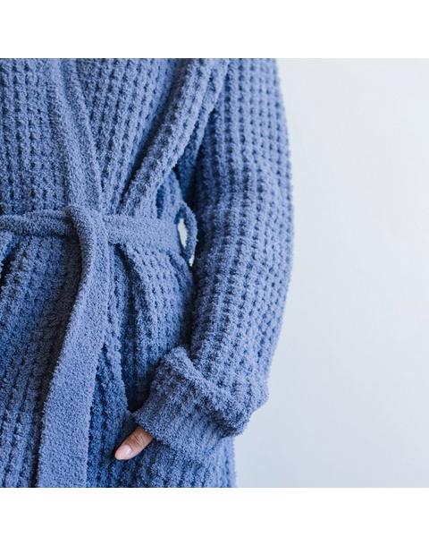 Waffle Knit Robe in Oxford