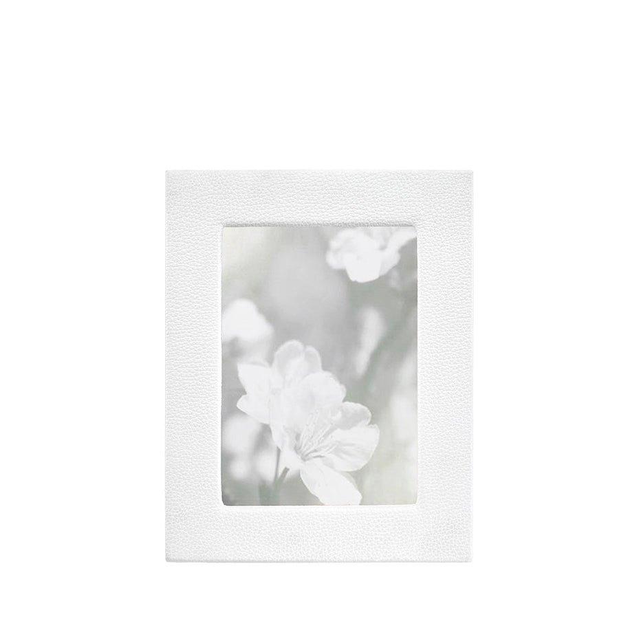 Studio Frame White Pebble Grain Leather