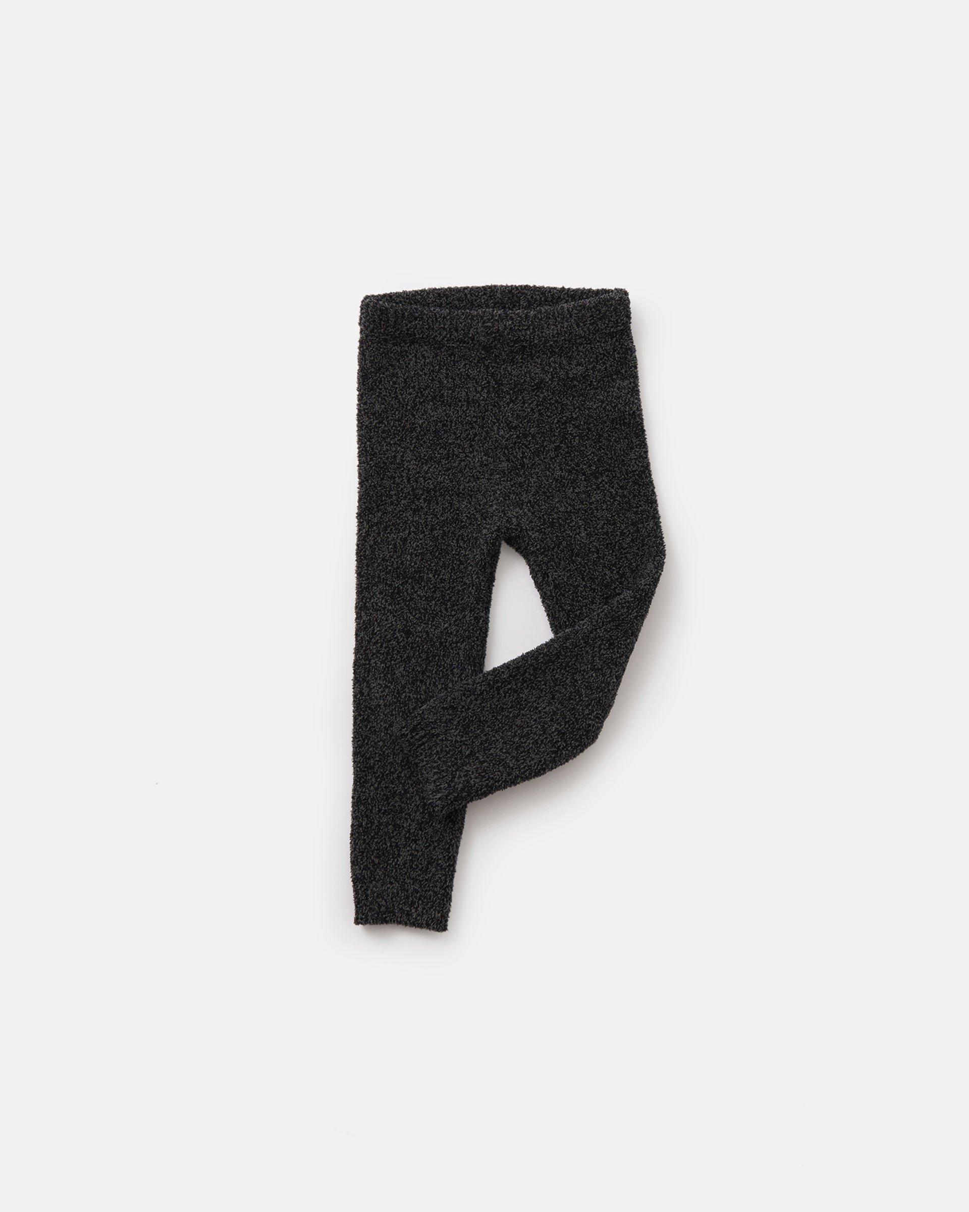 Leggings Fuzzy - Black Melange image number 2