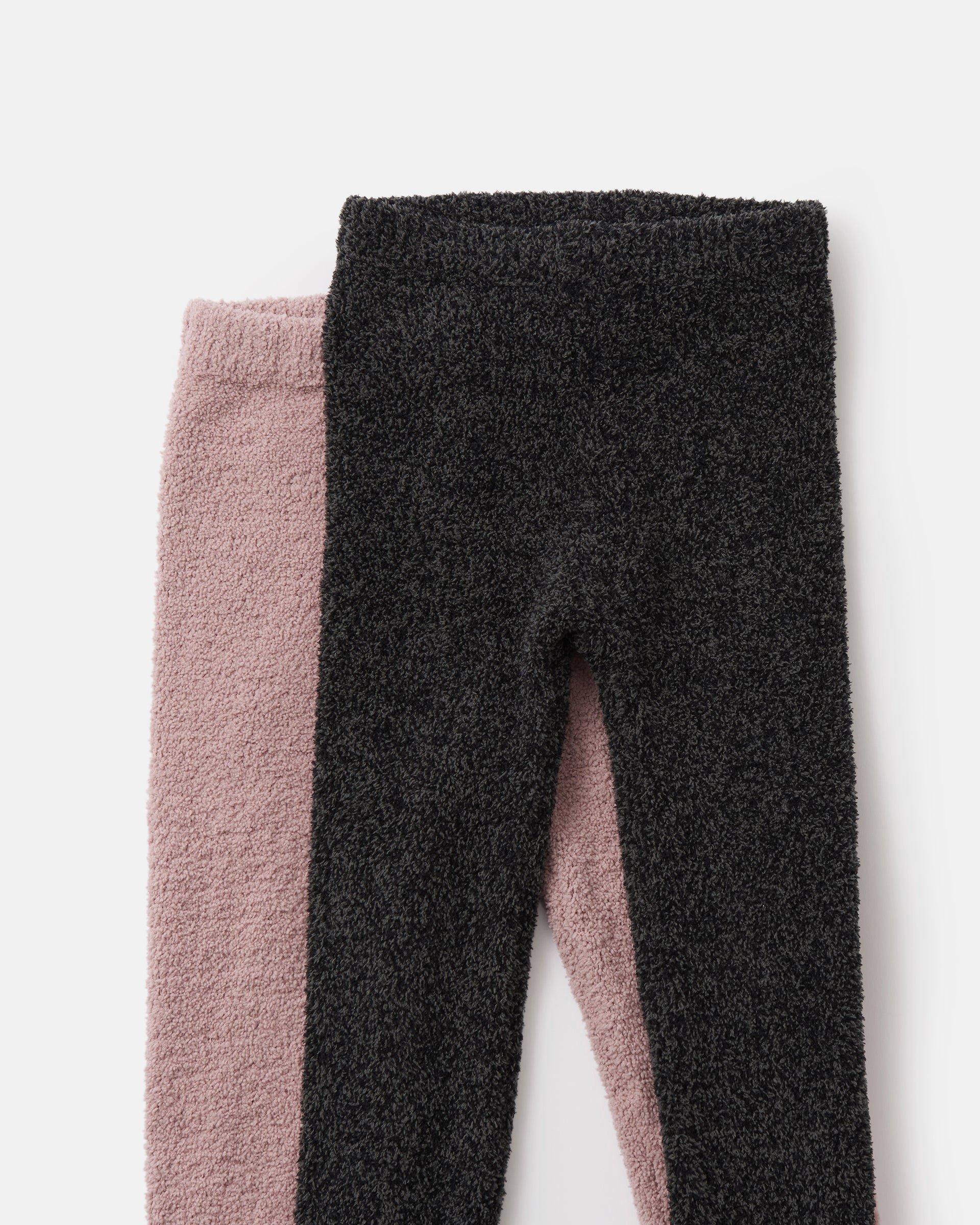Leggings Fuzzy - Black Melange image number 3
