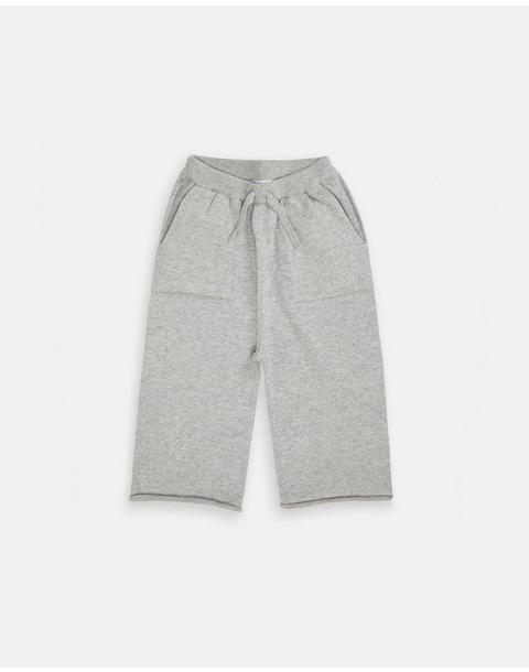 Cotton Relaxed Pants - Heather Grey