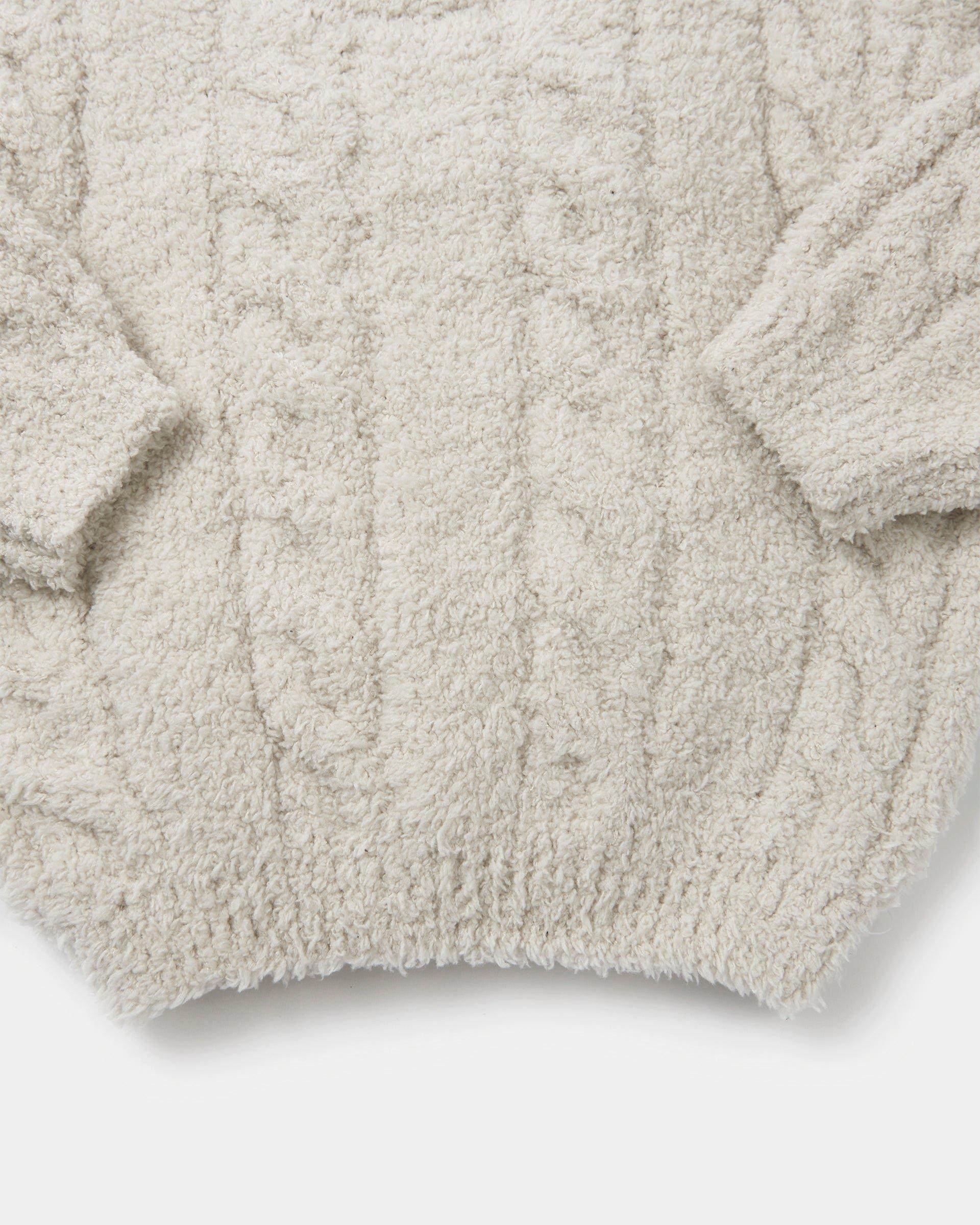 Cable Sweater Fuzzy - Ecru image number 4