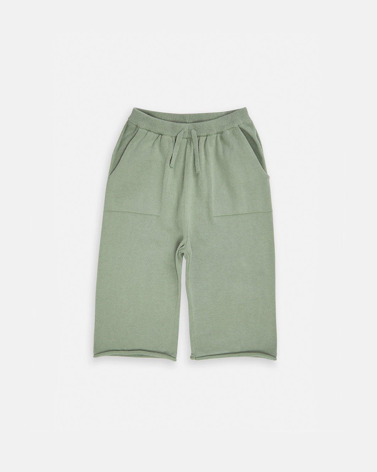 Cotton Relaxed Pants - Sage