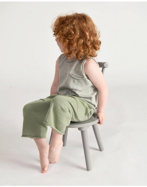 Cotton Relaxed Pants - Sage