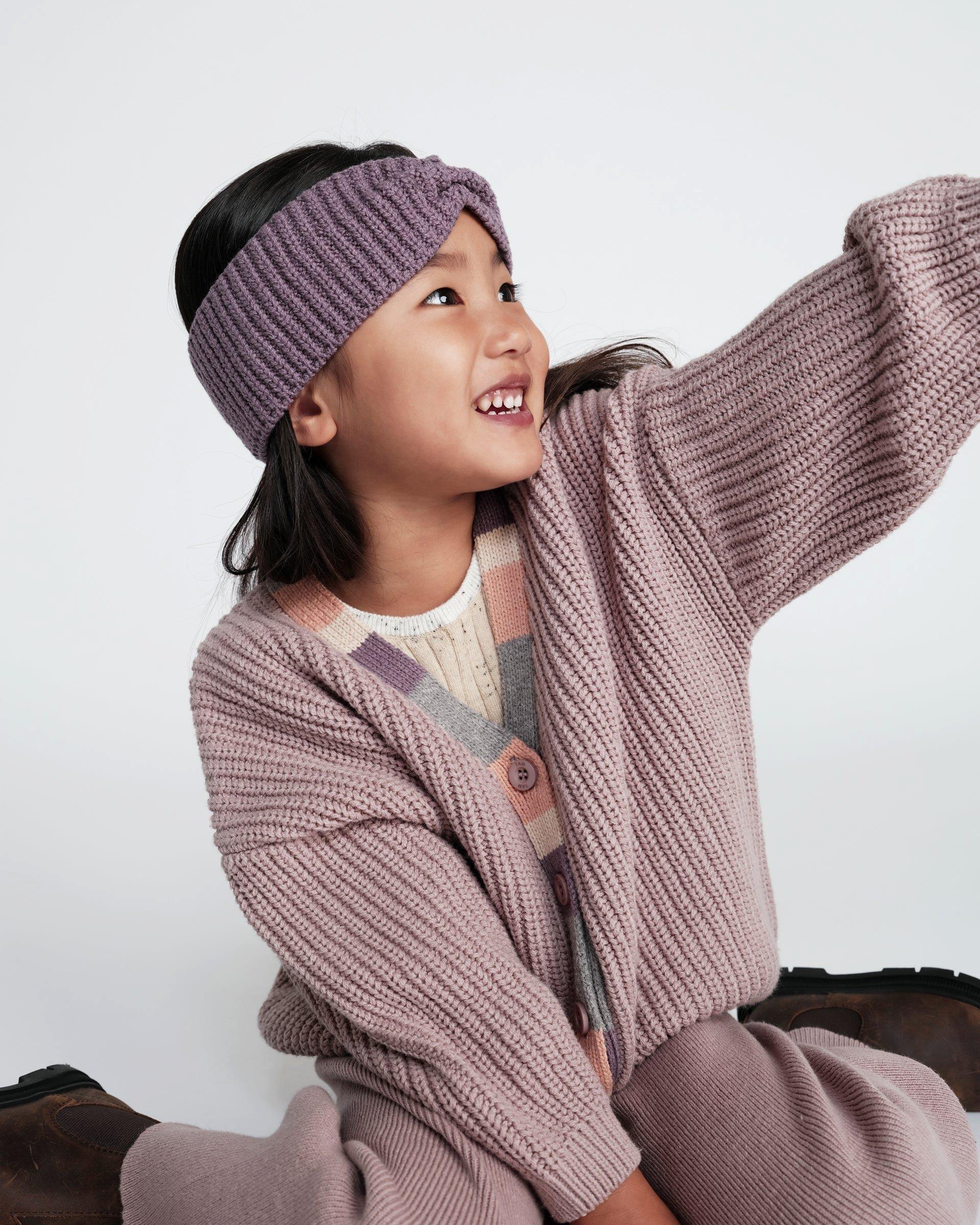 Cardigan Chunky - Ash Rose