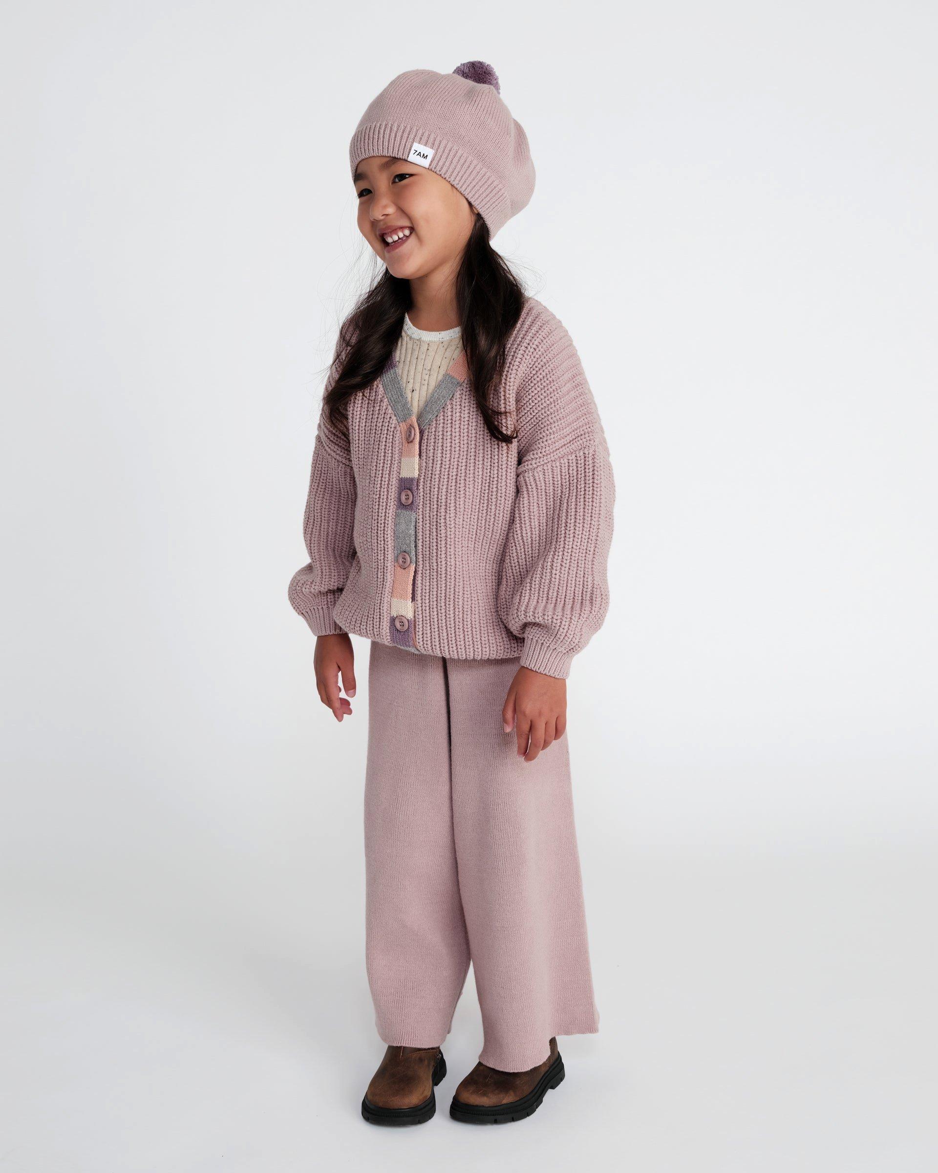 Cardigan Chunky - Ash Rose image number 3