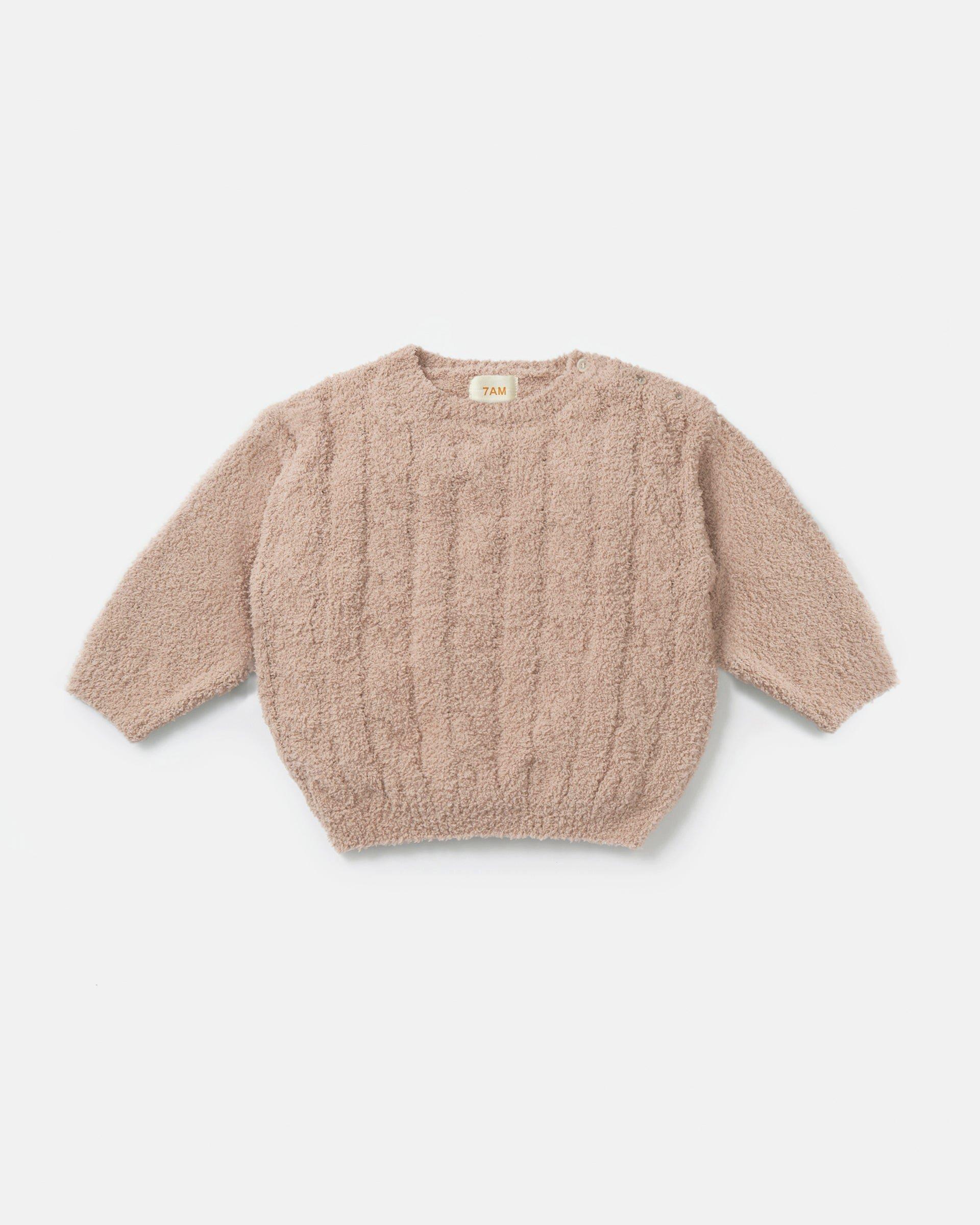 Cable Sweater Fuzzy - Pecan