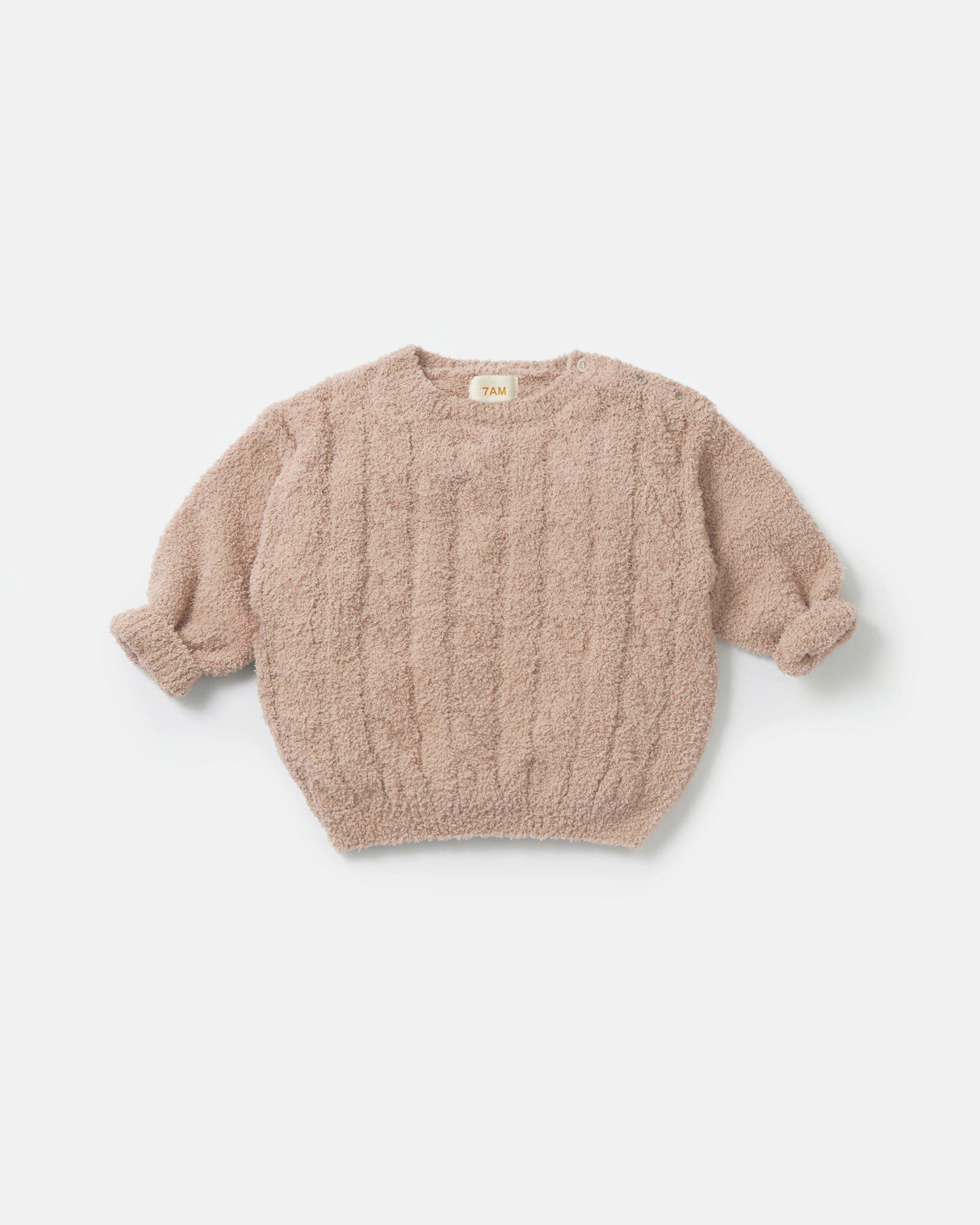 Cable Sweater Fuzzy - Pecan image number 2