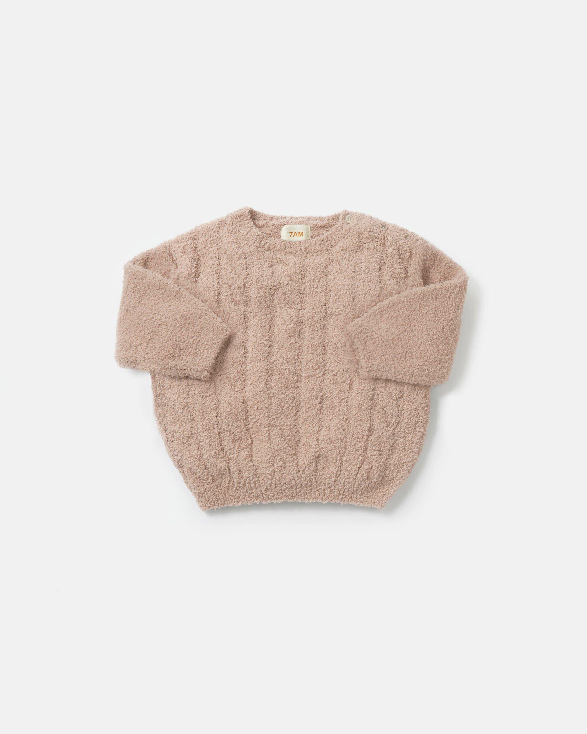 Cable Sweater Fuzzy - Pecan image number 3