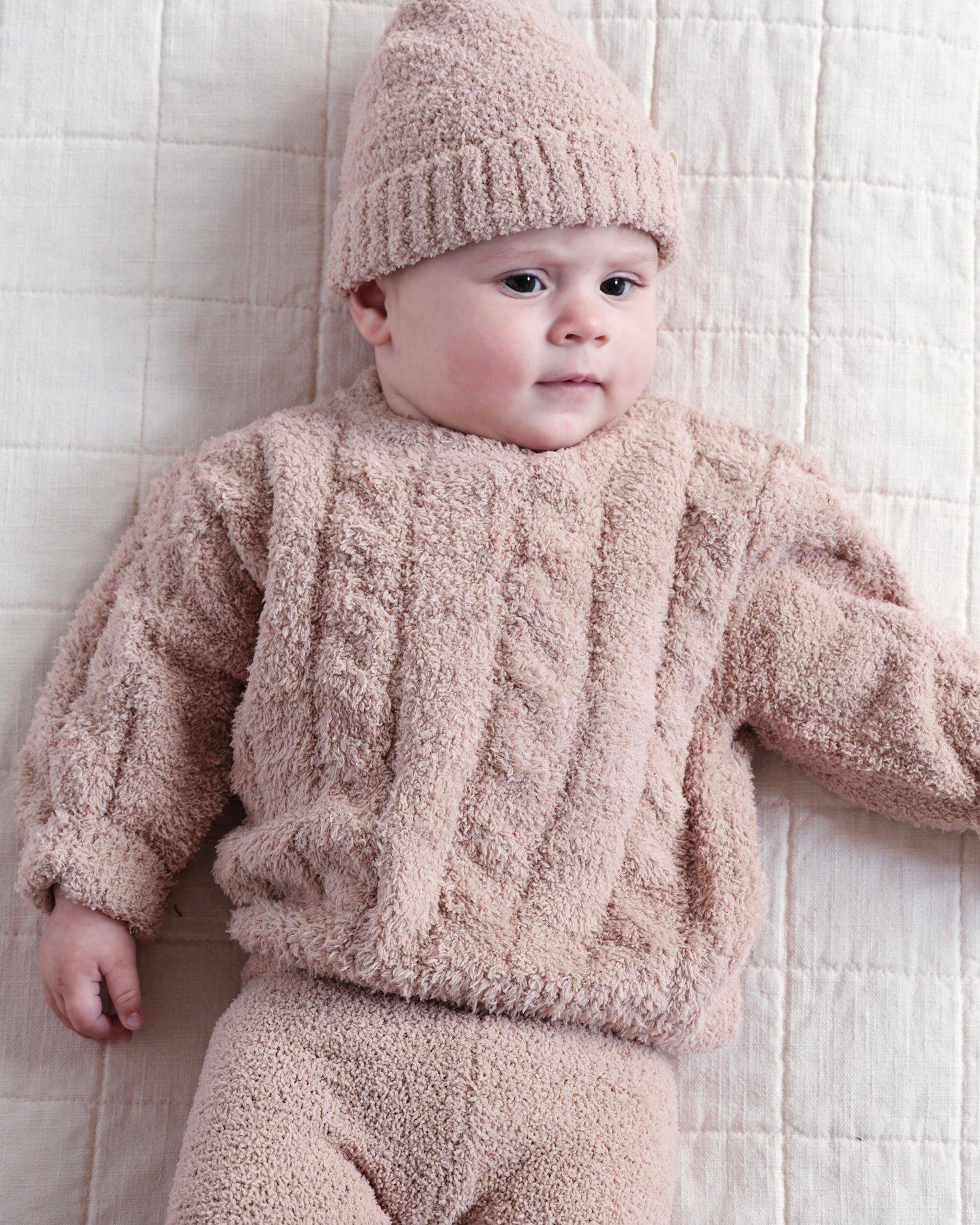Cable Sweater Fuzzy - Pecan image number 1