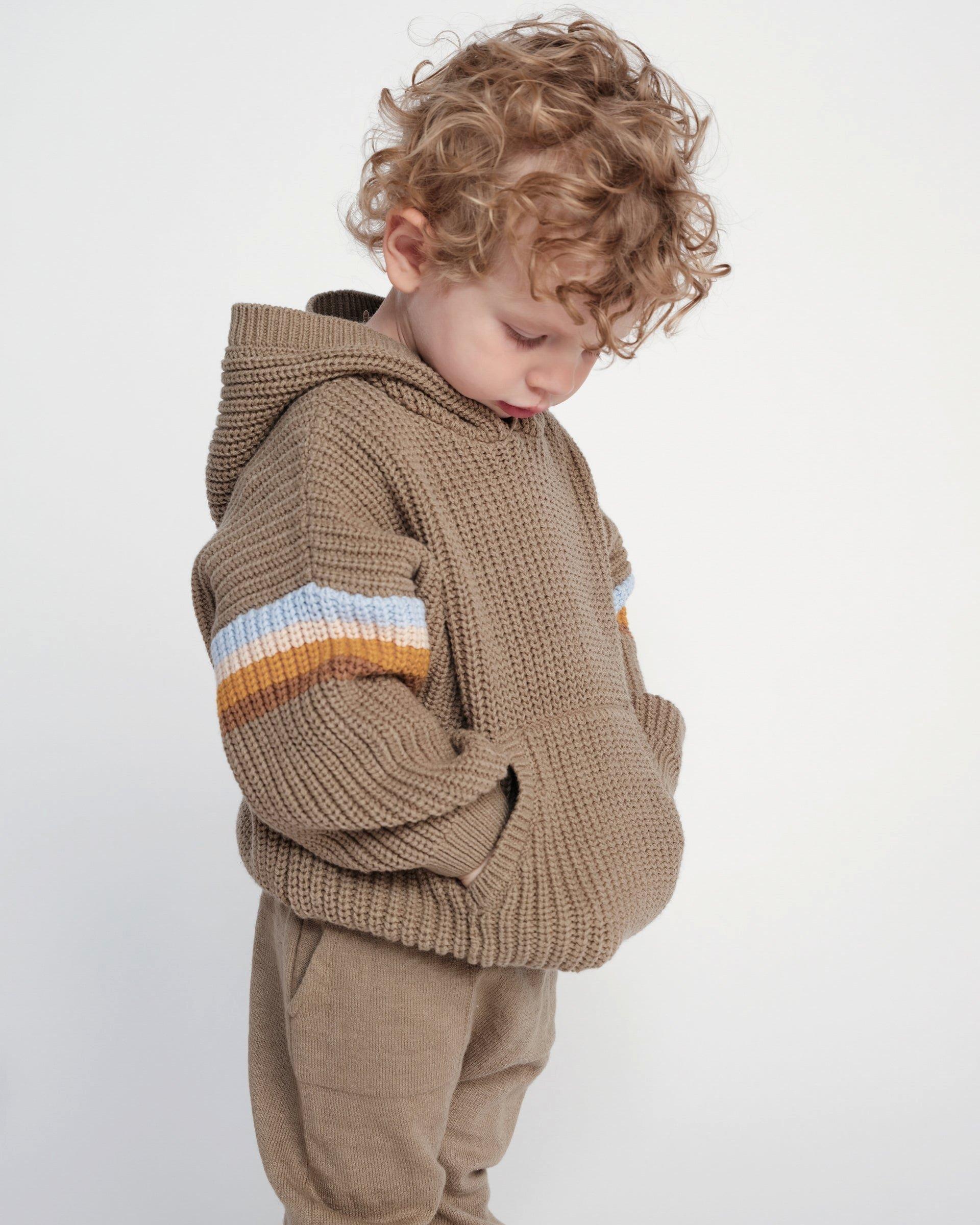 Hooded Sweater Chunky - Olive image number 4