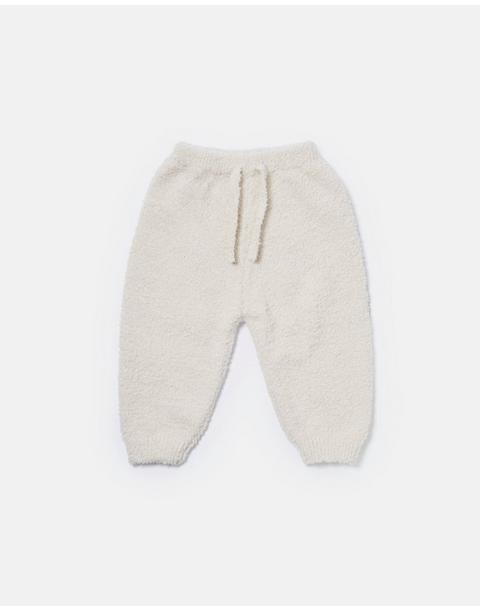 Boxy Lounge Pants Fuzzy - Ecru