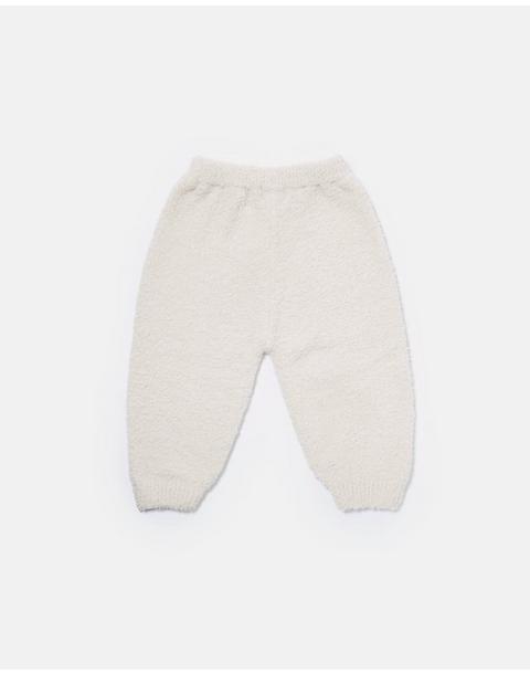 Boxy Lounge Pants Fuzzy - Ecru