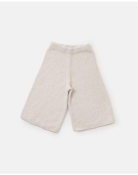 Wide Pants Fuzzy - Ecru