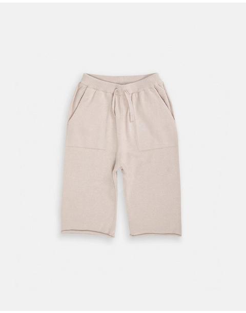 Cotton Relaxed Pants - Oat