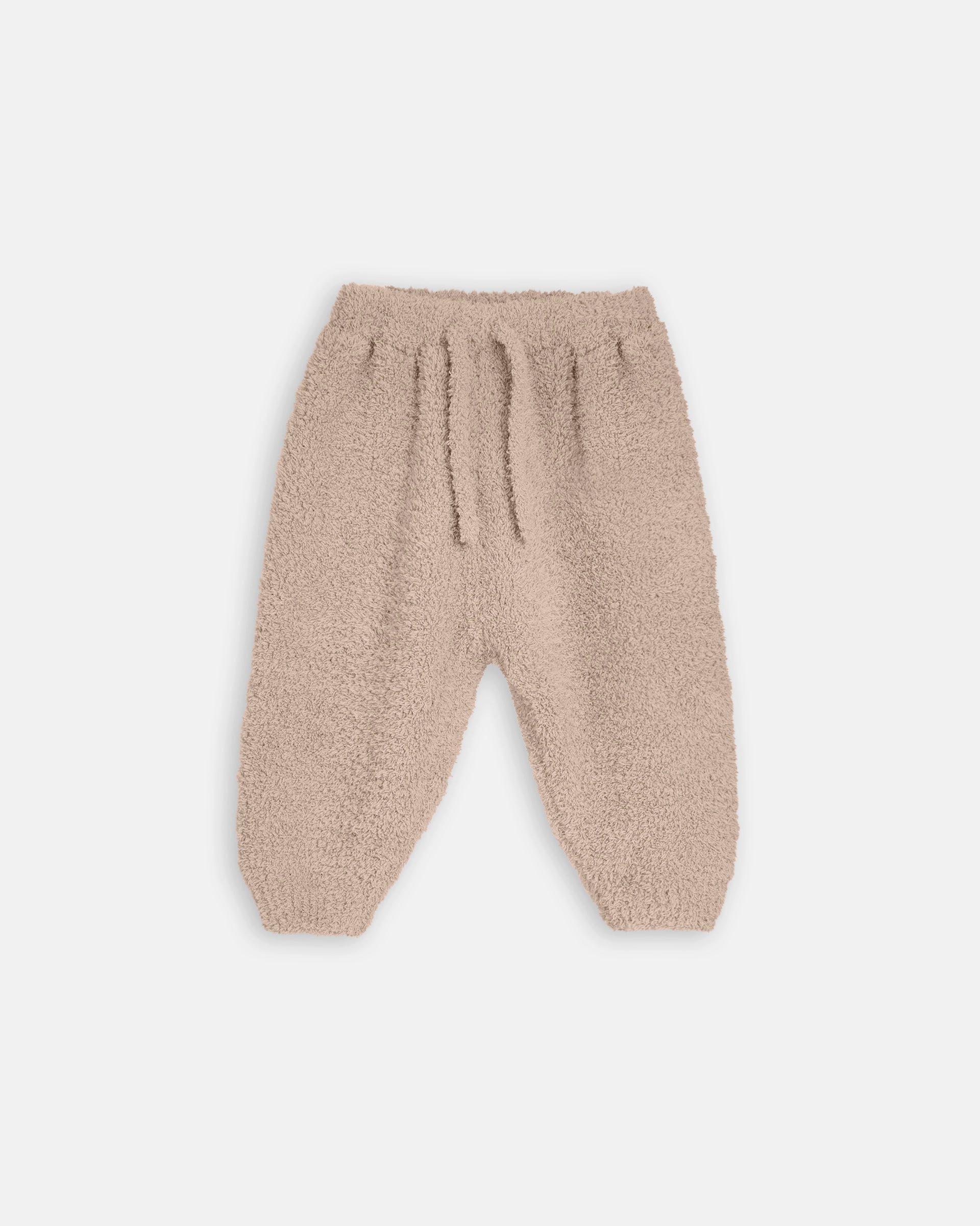 Boxy Lounge Pants Fuzzy - Pecan