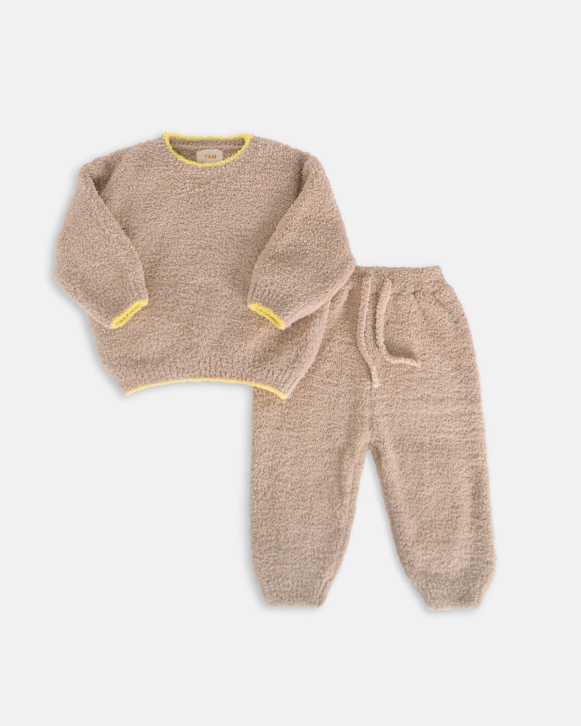 Boxy Lounge Pants Fuzzy - Pecan image number 2