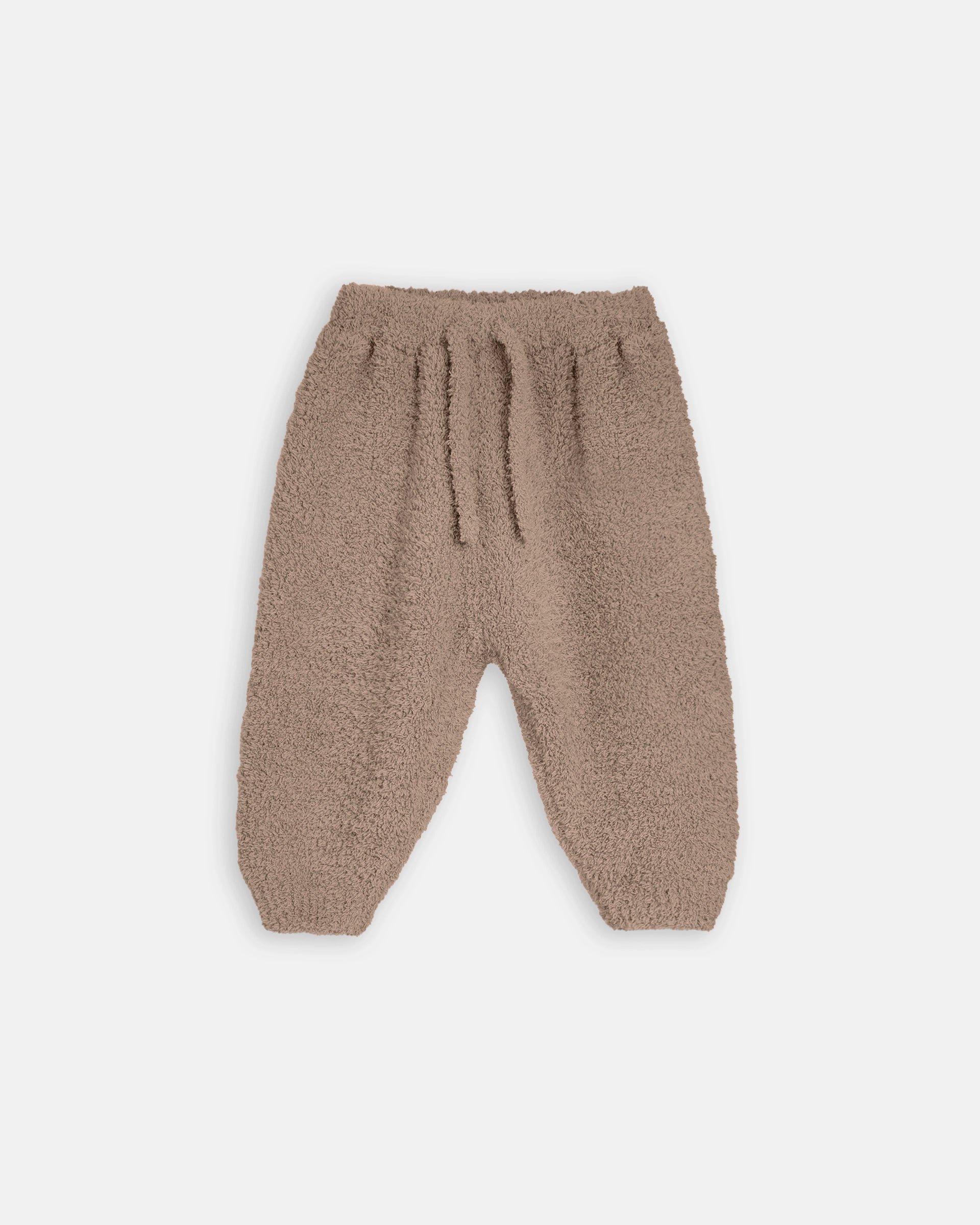 Boxy Lounge Pants Fuzzy - Taupe
