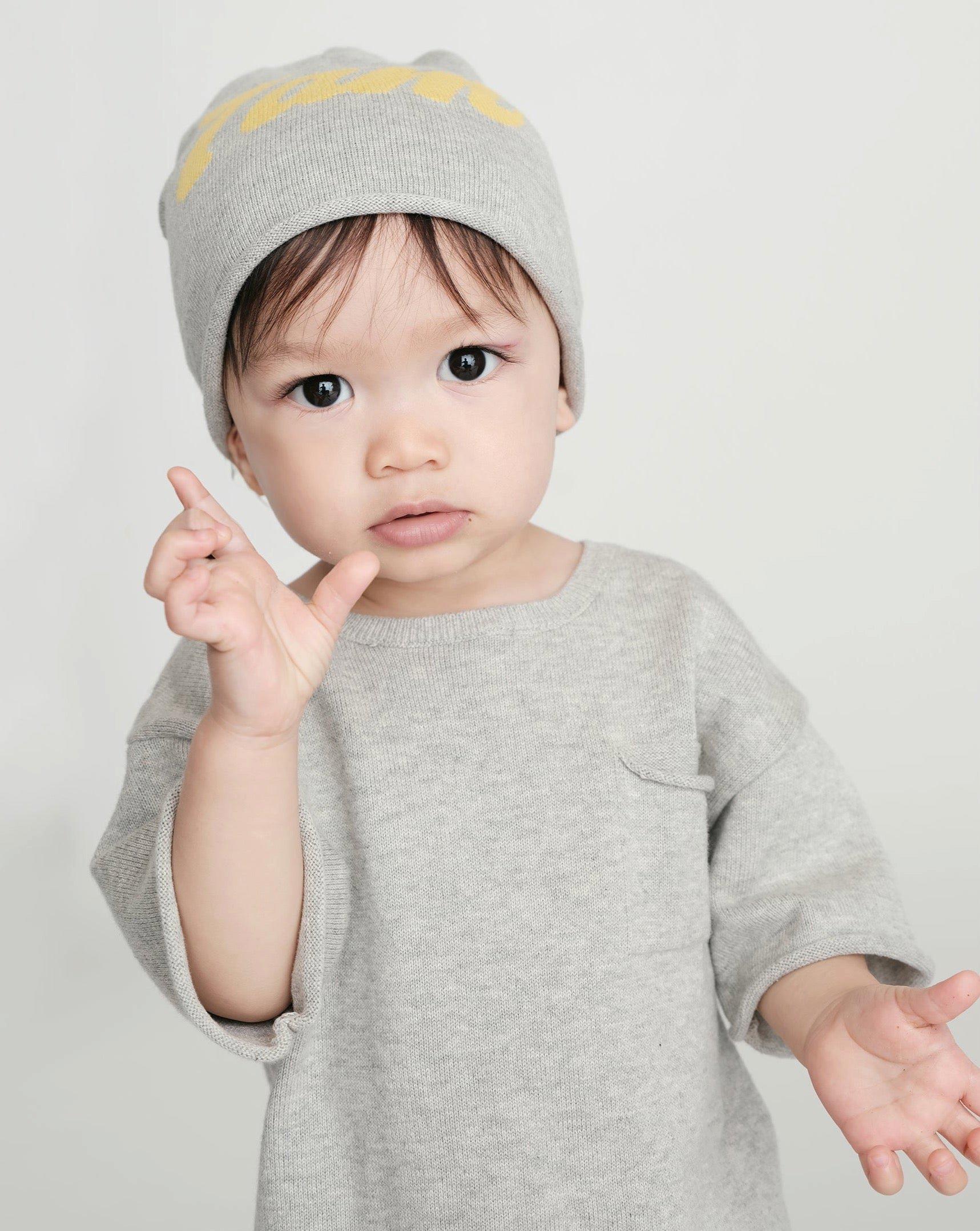 Boxy Cotton Tee Pocket - Heather Grey image number 1