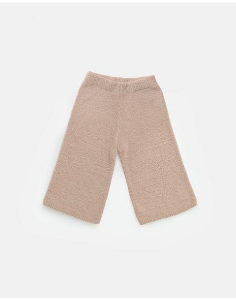 Wide Pants Fuzzy - Pecan