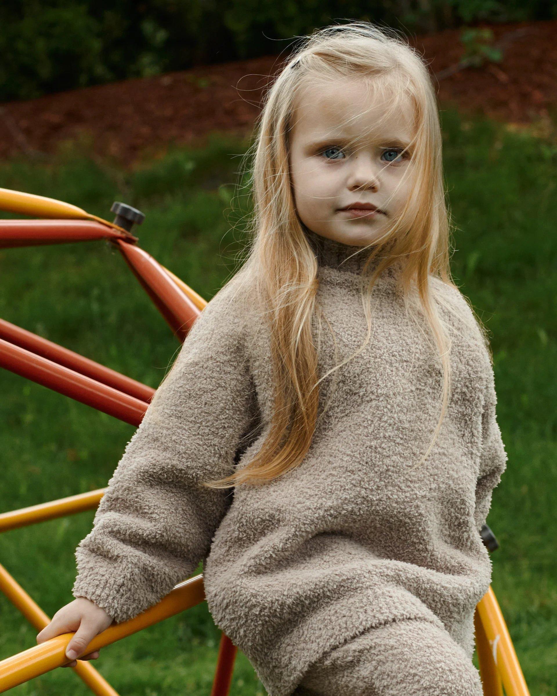 Mockneck Sweater Fuzzy - Taupe image number 4