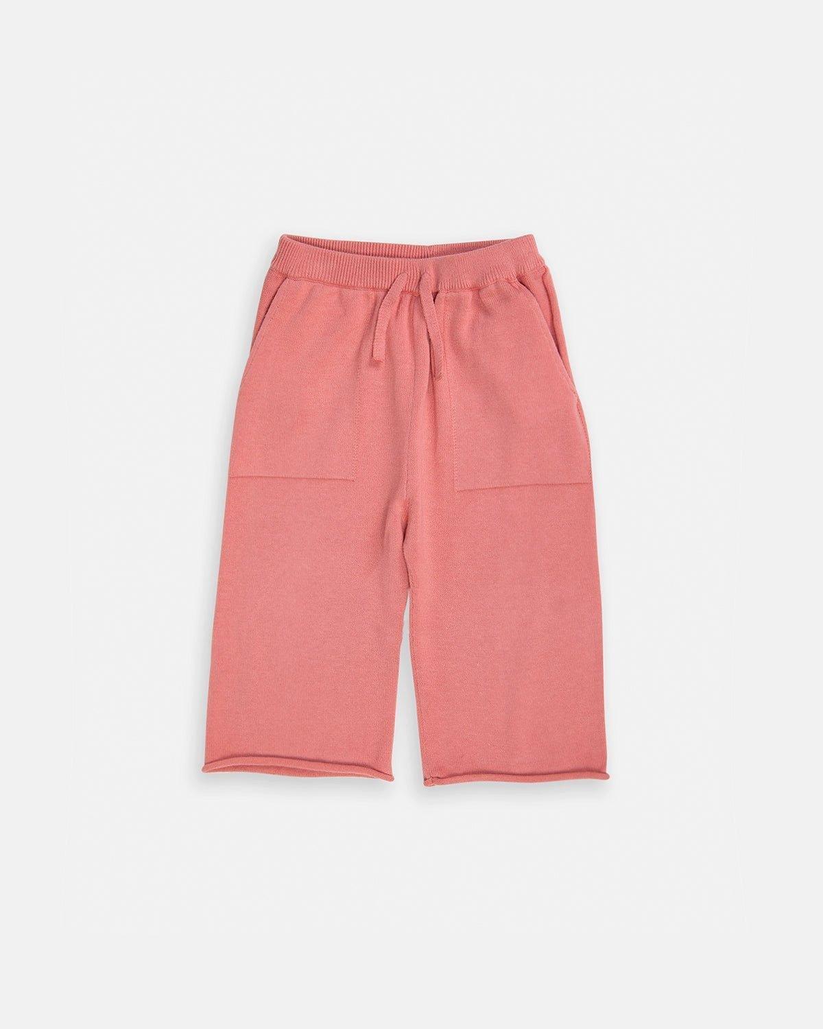 Cotton Relaxed Pants - Coral