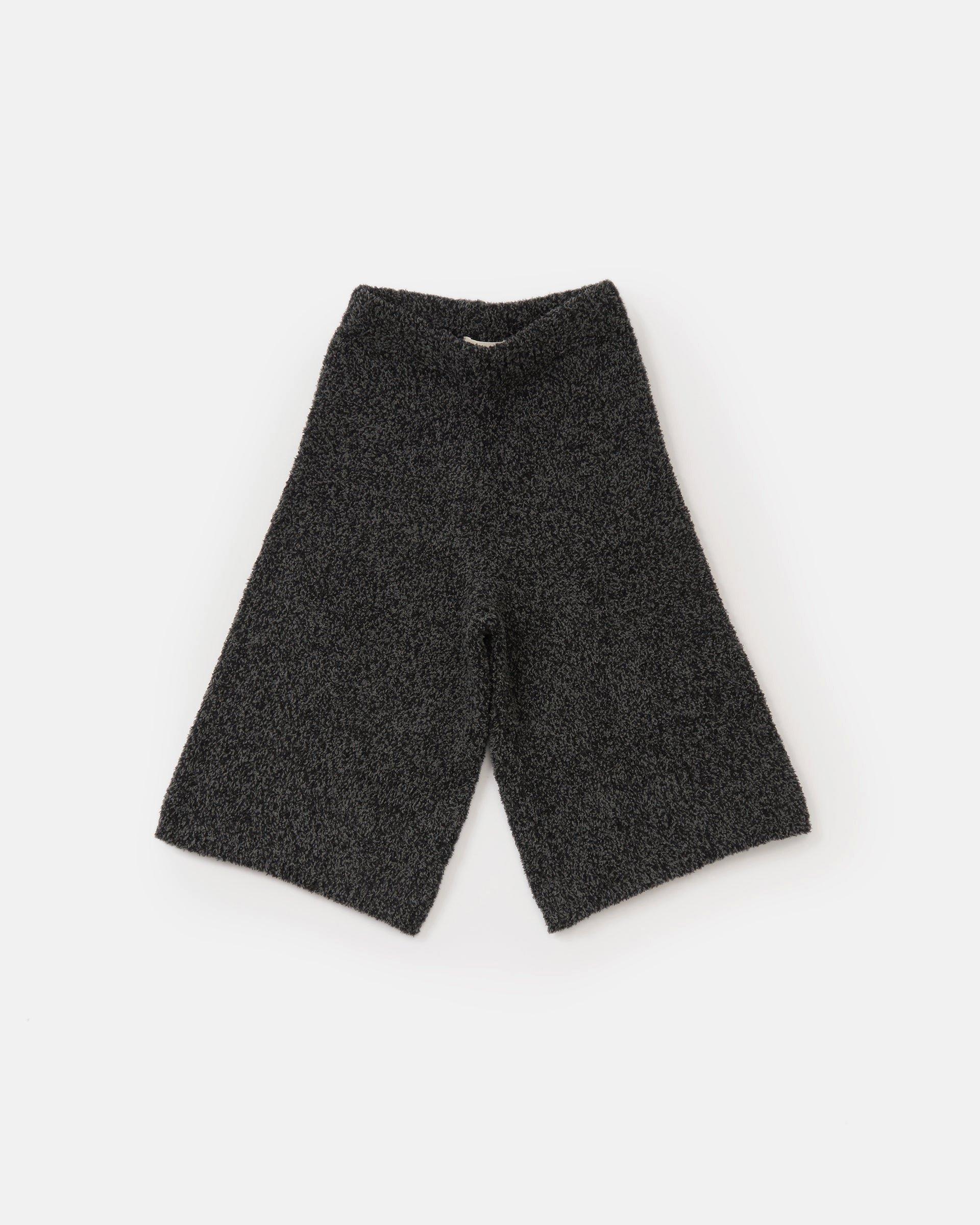 Wide Pants Fuzzy - Black Melange
