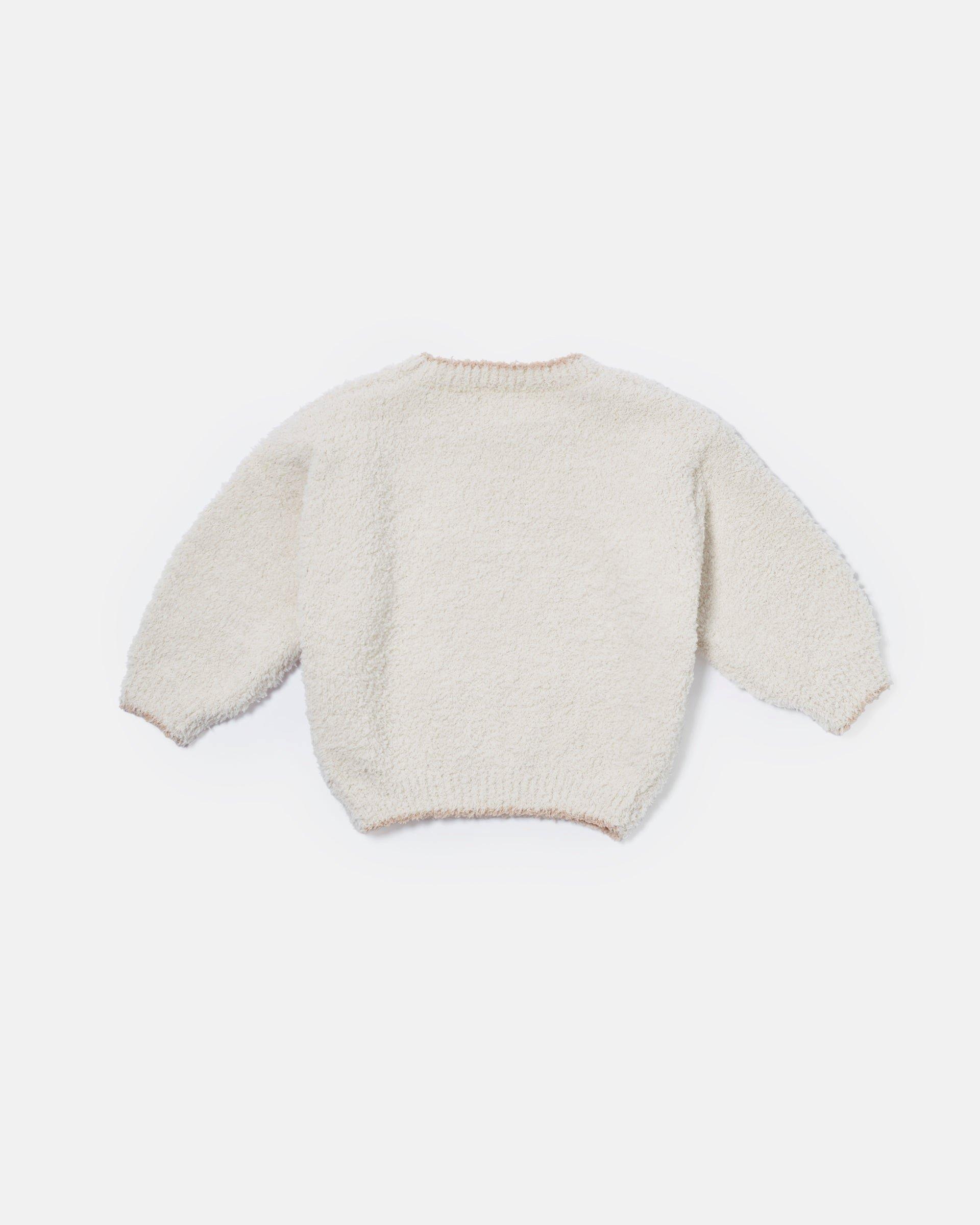 Boxy Sweater Fuzzy - Ecru image number 4