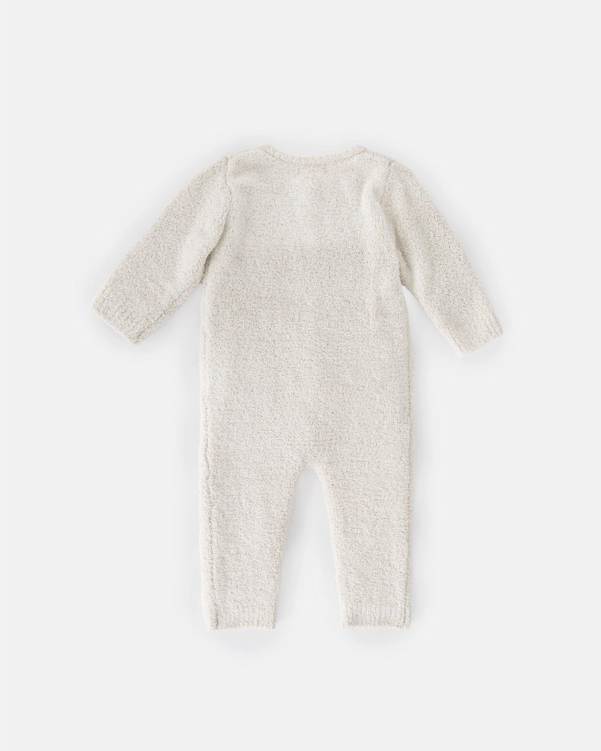 Long Sleeve Jumpsuit Fuzzy - Ecru image number 2