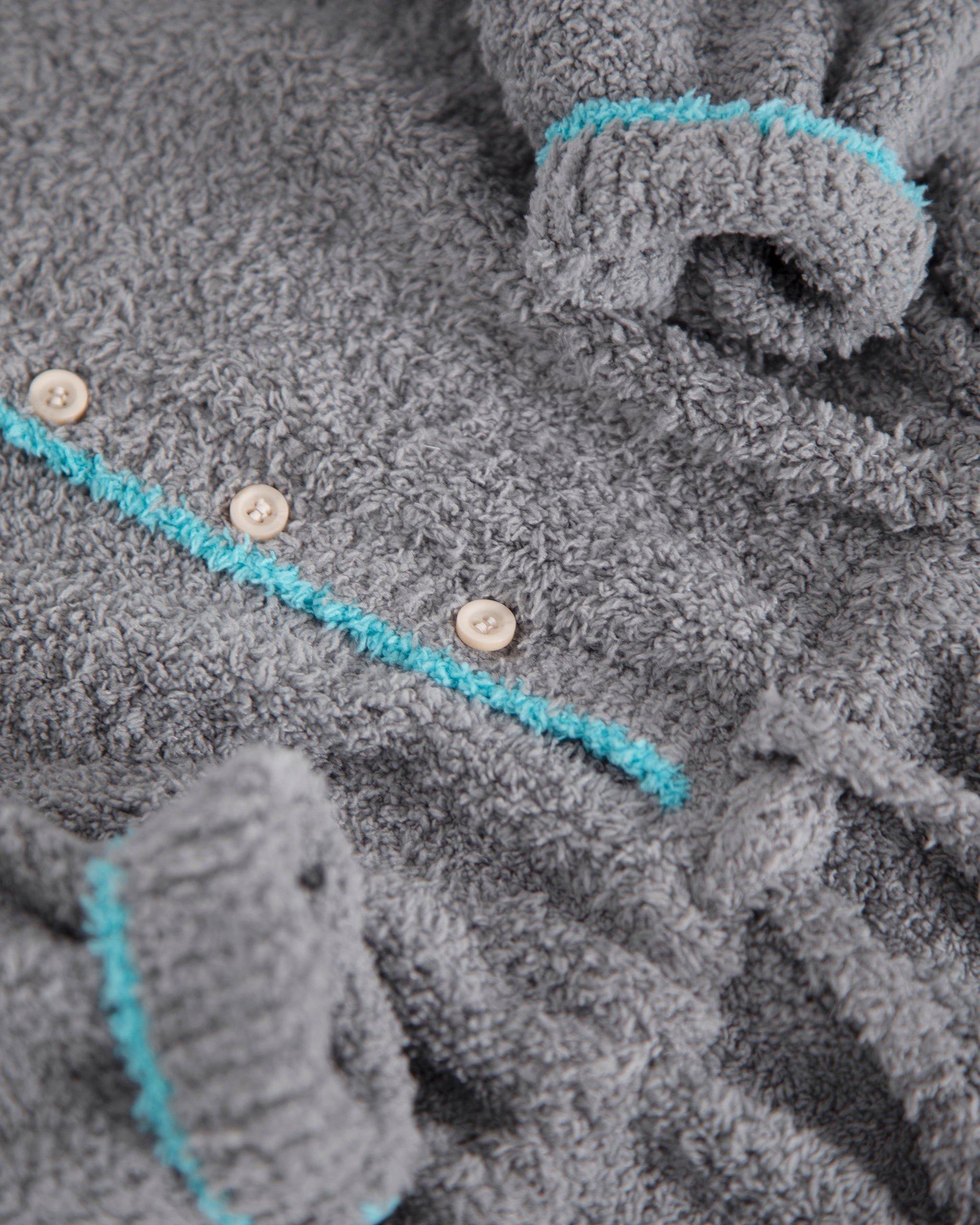 Boxy Longsleeve Jumpsuit Fuzzy - Gris image number 3