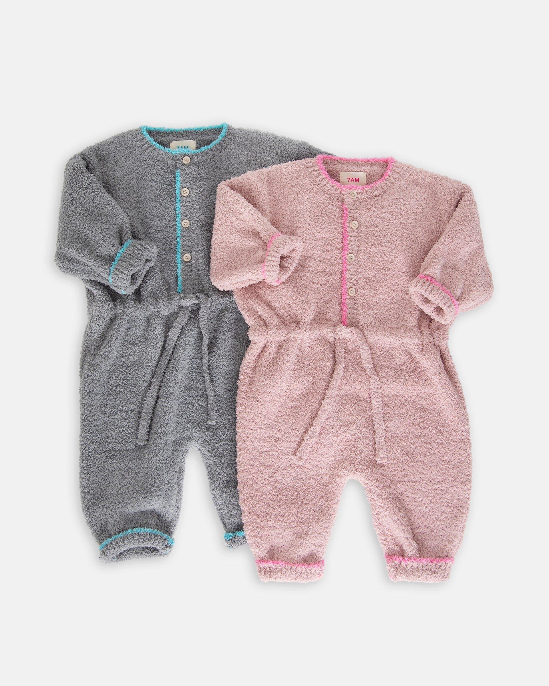 Boxy Longsleeve Jumpsuit Fuzzy - Gris image number 1