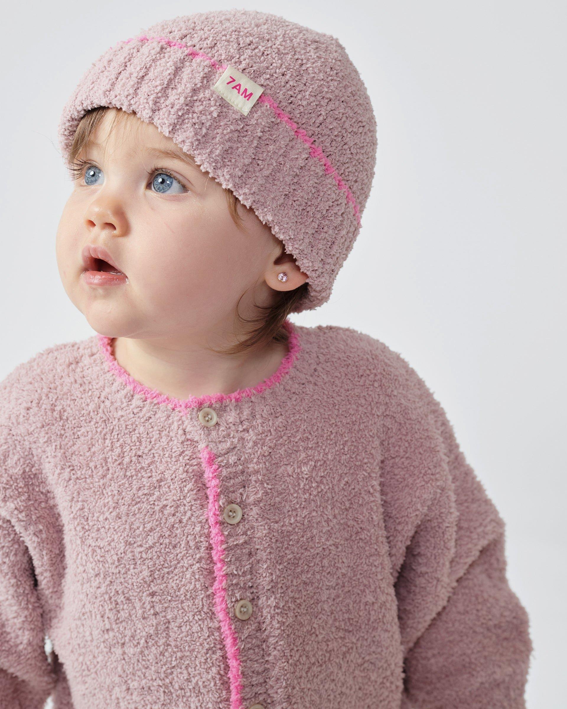 Boxy Longsleeve Jumpsuit Fuzzy - Ash Rose image number 4