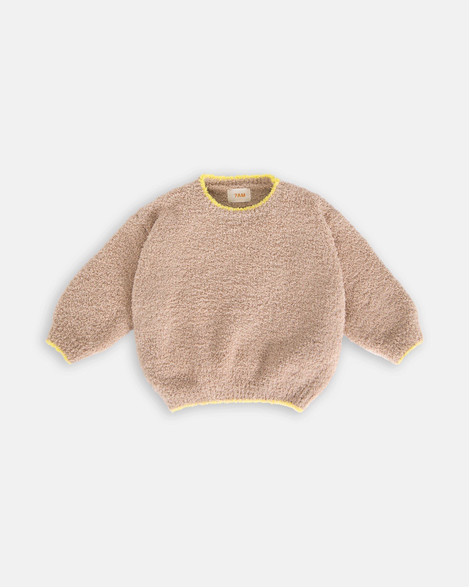 Boxy Sweater Fuzzy - Pecan