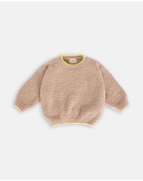 Boxy Sweater Fuzzy - Pecan
