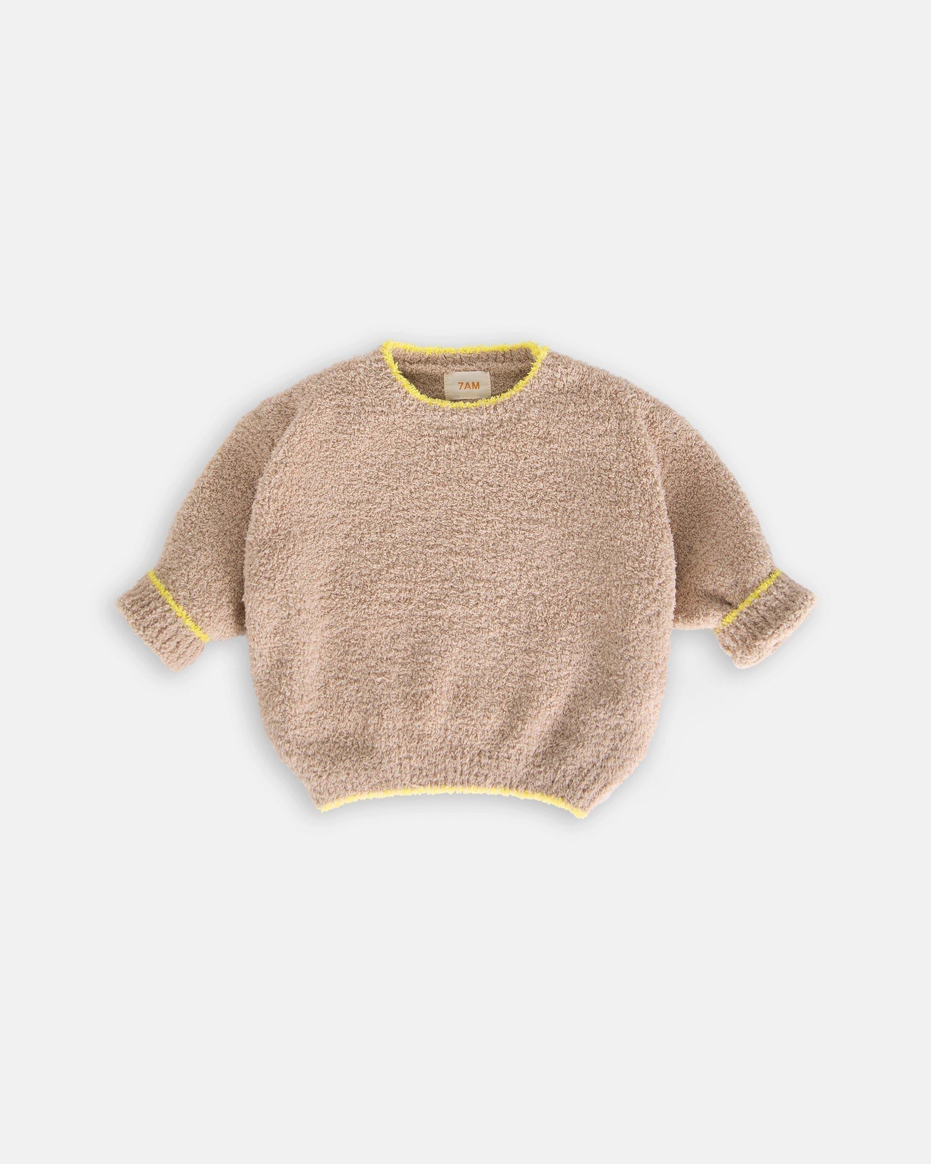 Boxy Sweater Fuzzy - Pecan image number 2