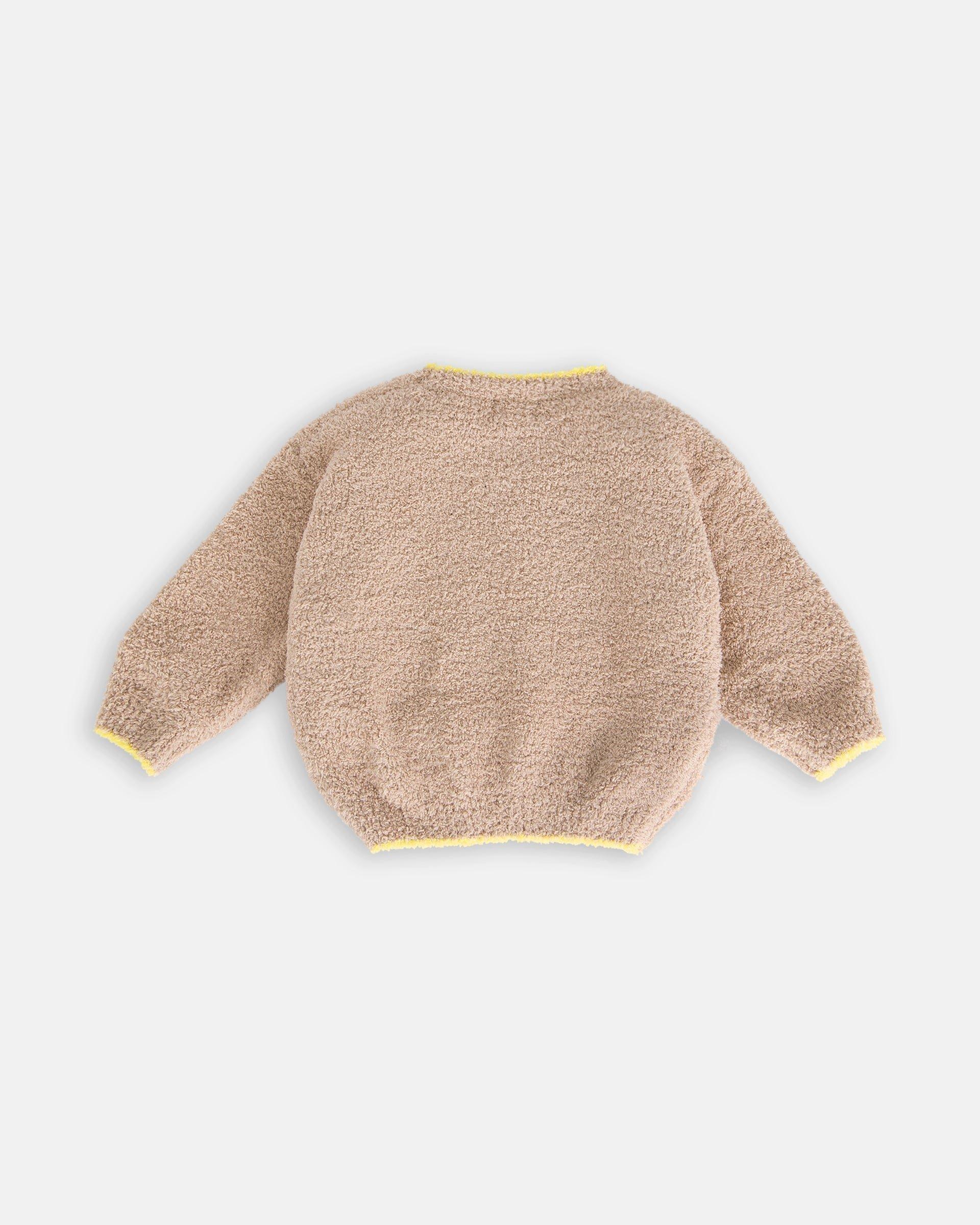 Boxy Sweater Fuzzy - Pecan image number 3