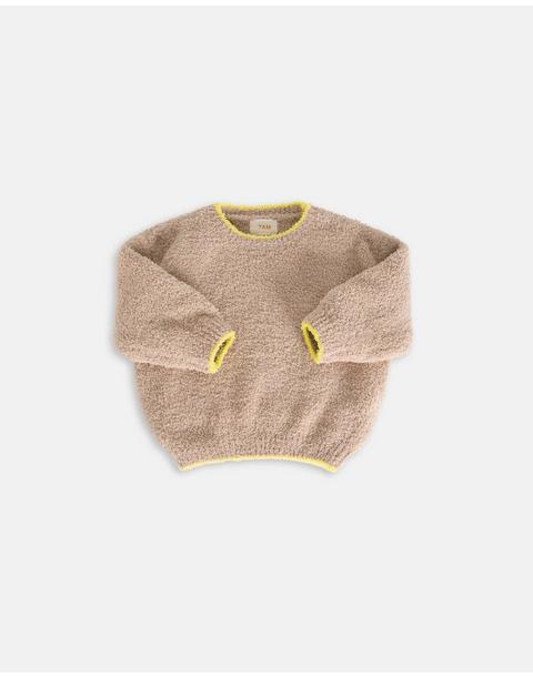 Boxy Sweater Fuzzy - Pecan